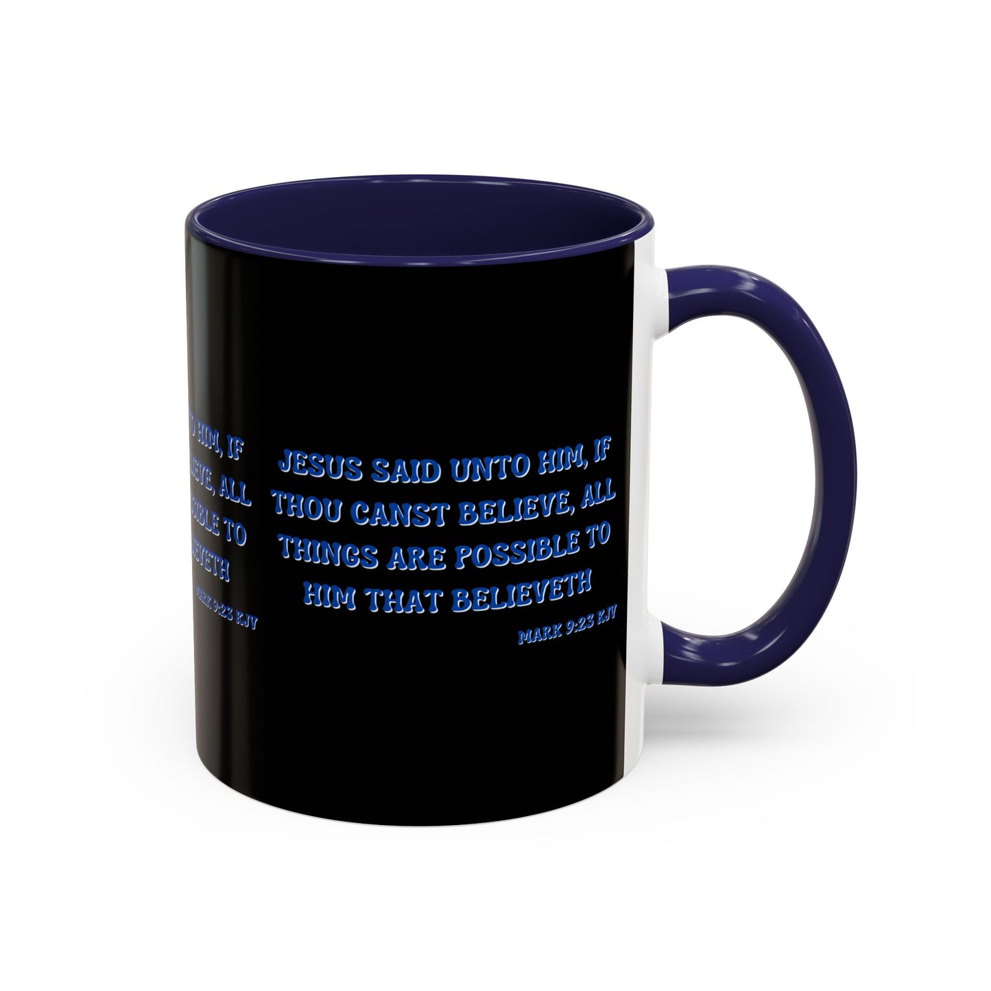 Mark 9:23 KJV Bible Verse Coffee Mug Faith Based Christian Gift