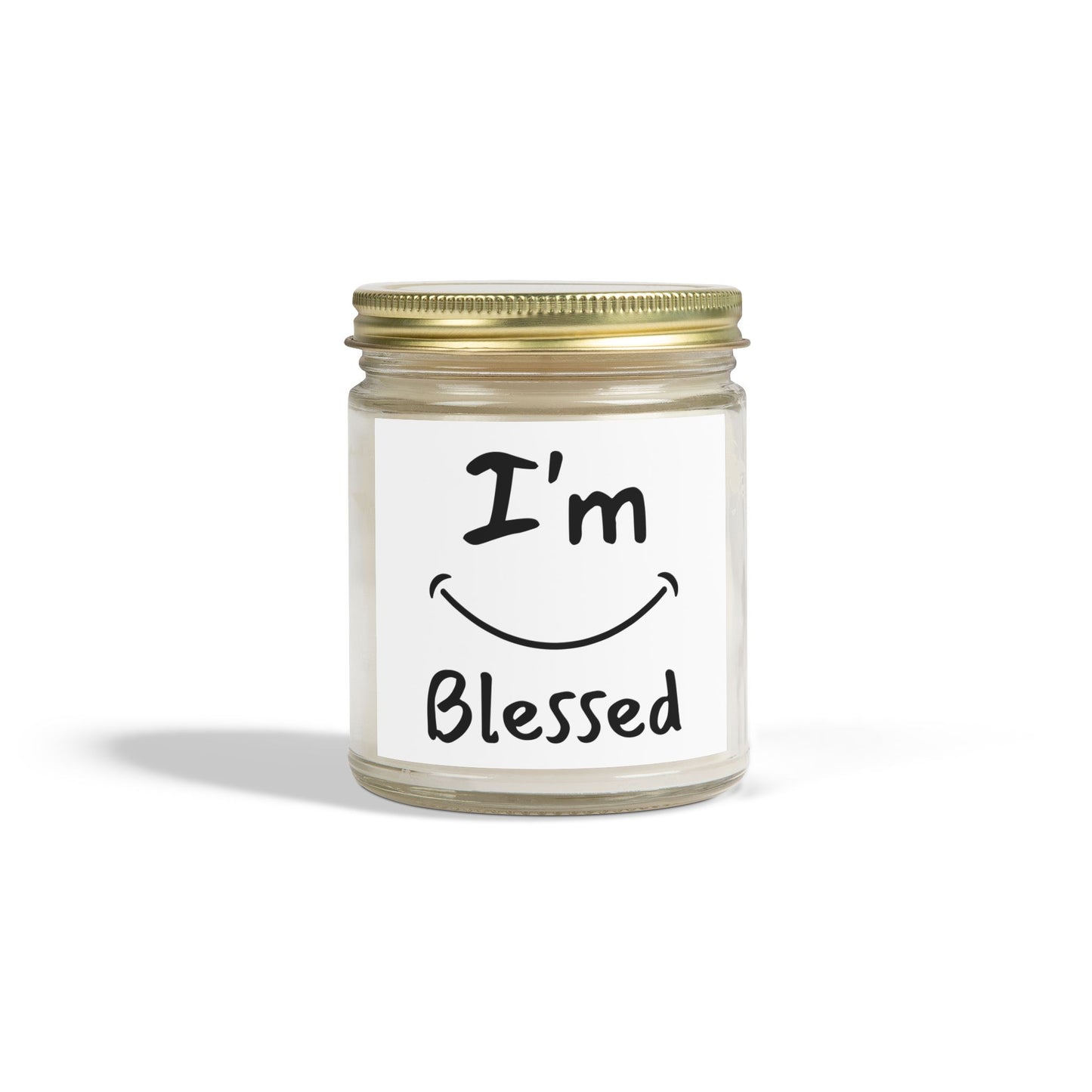 I'm Blessed Scented Candle Inspirational Christian Gift for Faith-Based Living