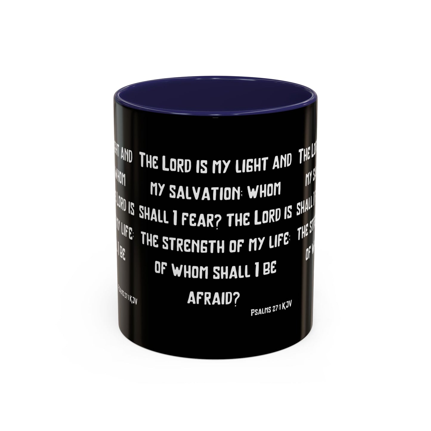 Psalms 27:1 KJV Coffee Mug The Lord is My Light and My Salvation Inspirational Christian Gift for Faith Based Coffee Lovers