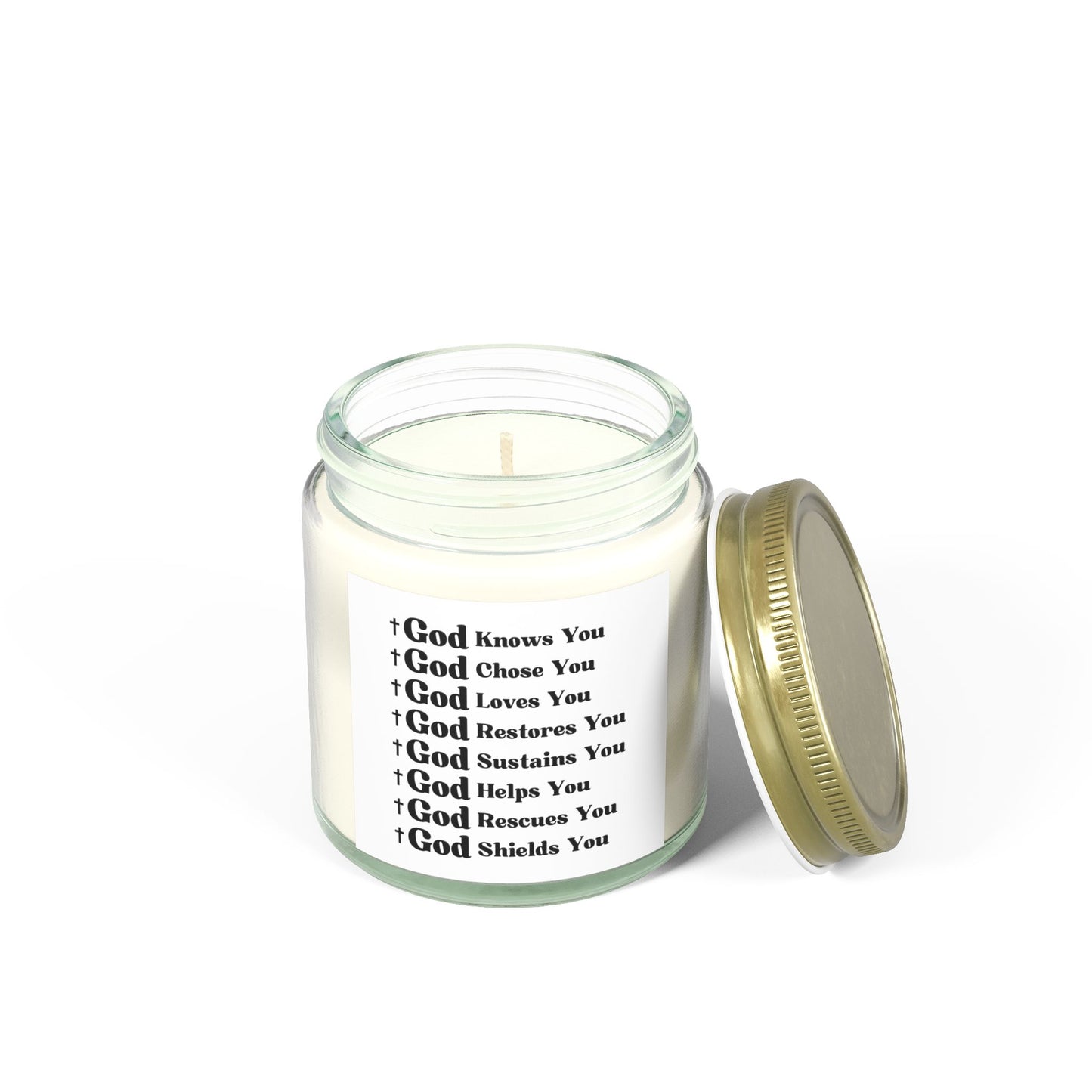 God's Love and Promises Faith-Filled Scented Candle Faith Hope And Love Christian Gift for Candle Lovers