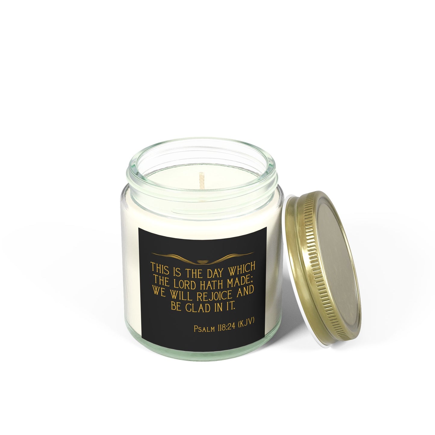 Psalm 118:24 KJV Scented Candle This is the Day the Lord Has Made Inspirational Christian Gift for Candle Lovers