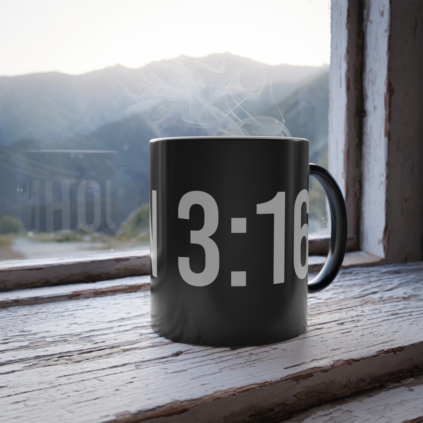 John 3:16 Color Morphing Coffee Mug Inspirational Christian Gift for Faith-Based Living for Coffee Lovers