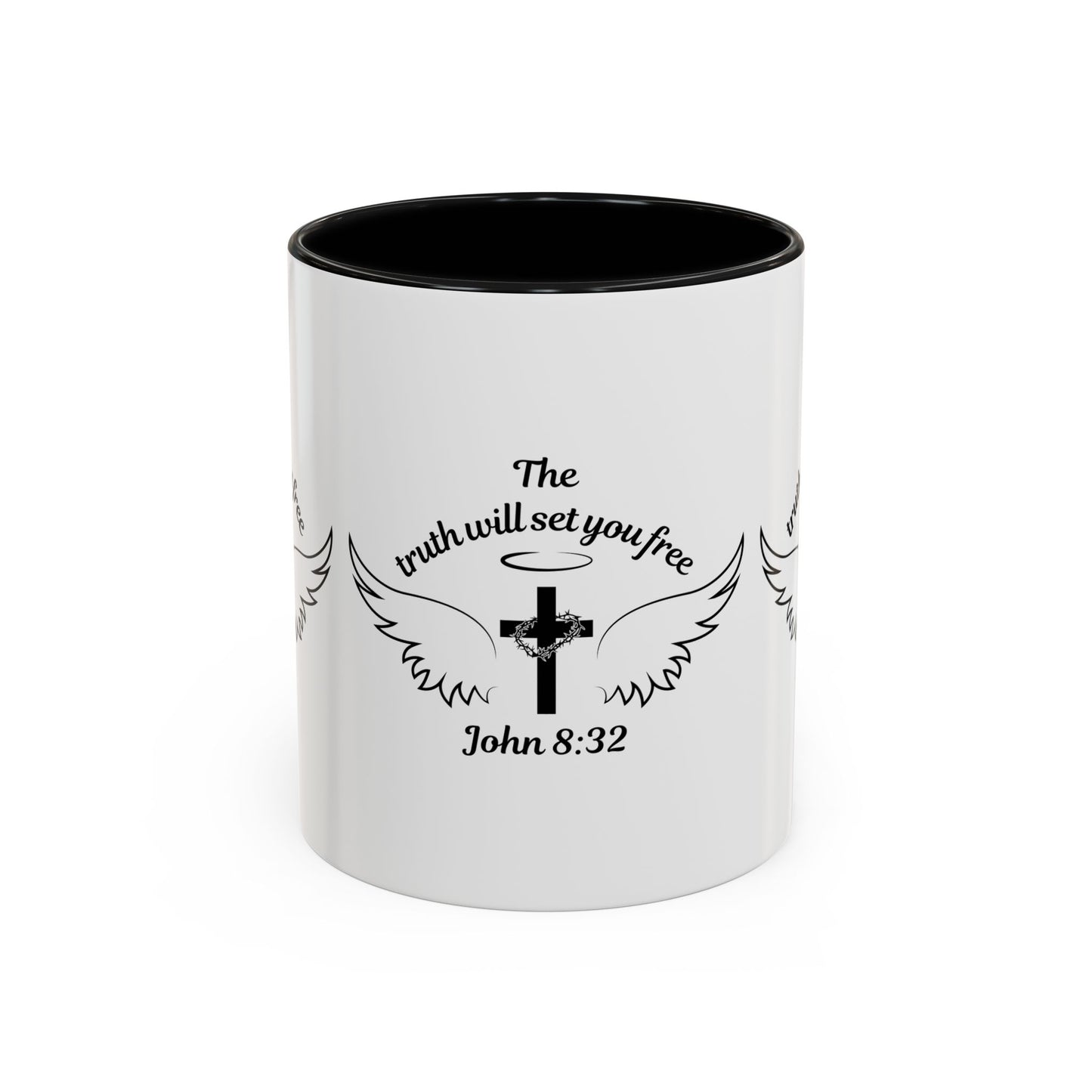 John 8:32 KJV Coffee Mug The Truth Shall Make You Free Inspirational Christian Gift