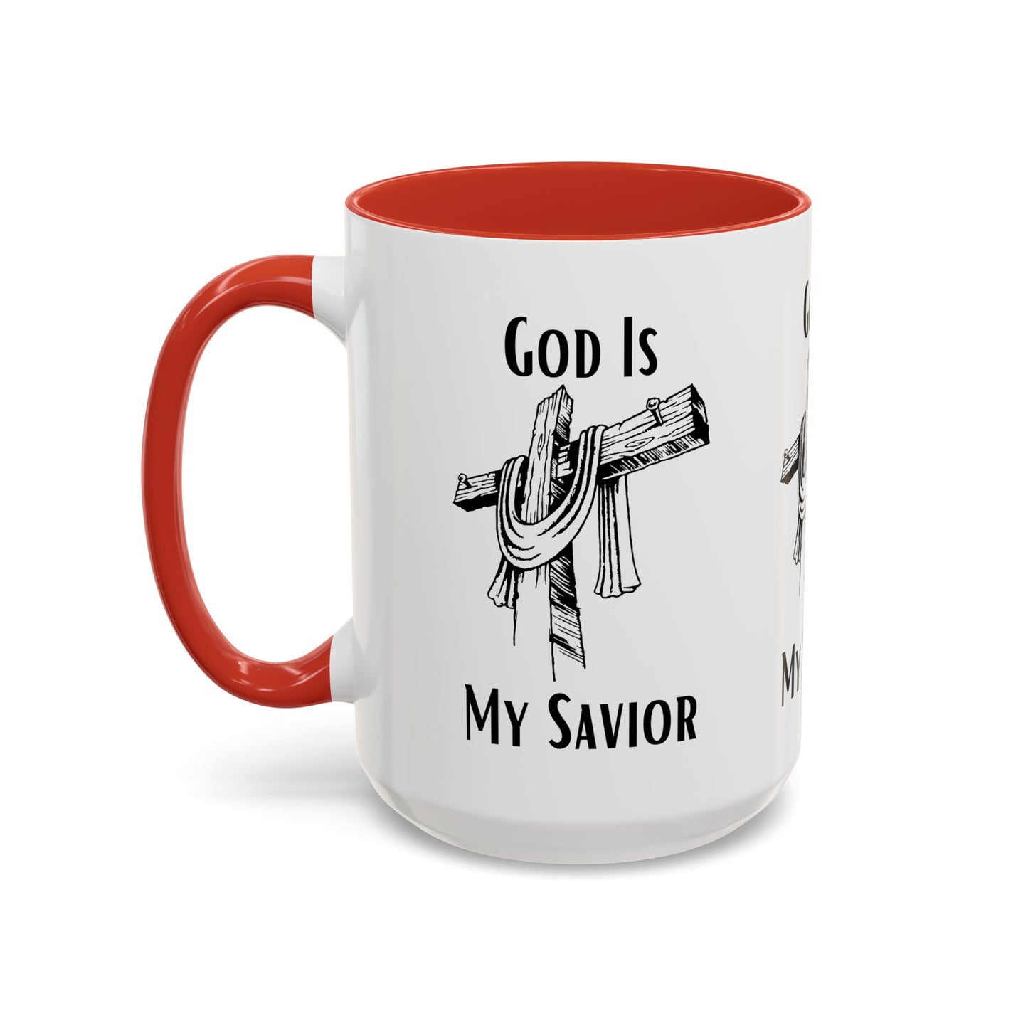 God Is My Savior Coffee Mug Inspirational Christian Gift for Faith-Based Coffee Lovers