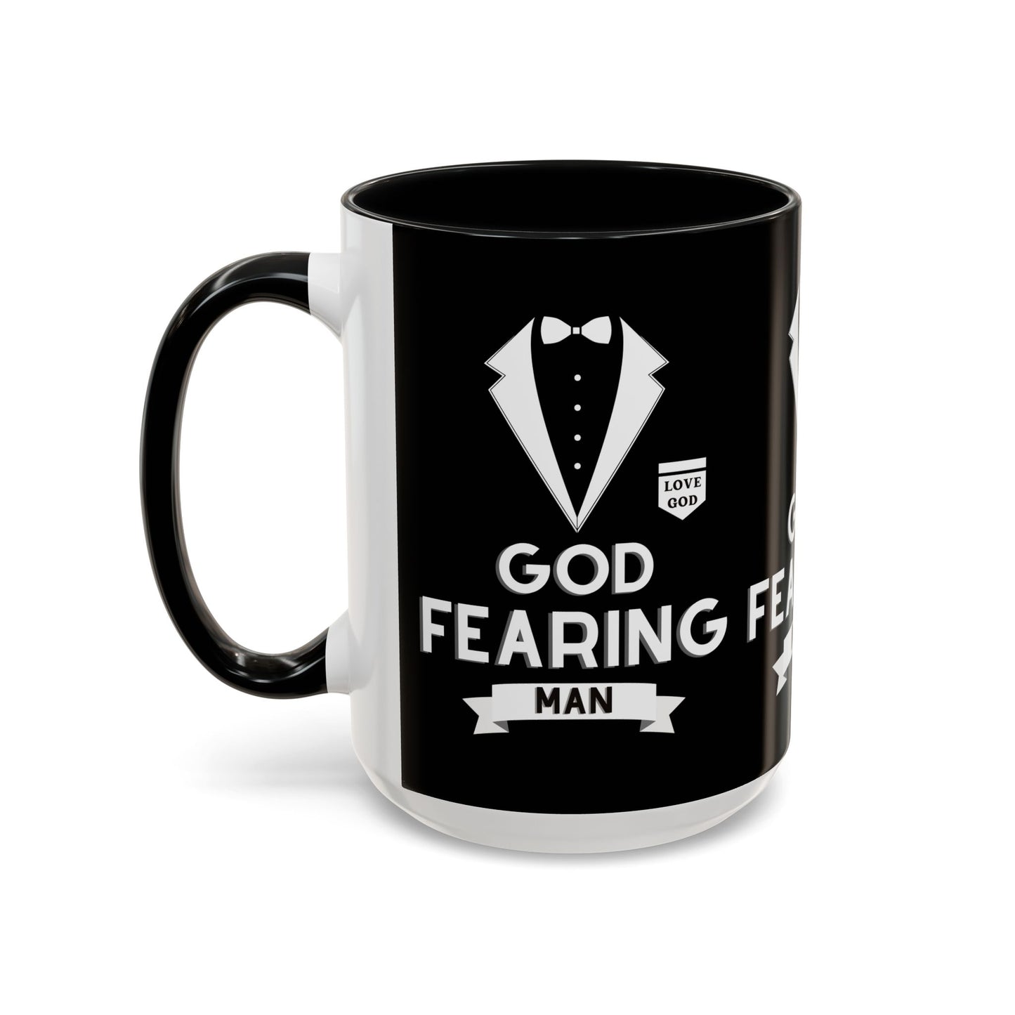 God Fearing Man Coffee Mug Inspirational Christian Gift for Him