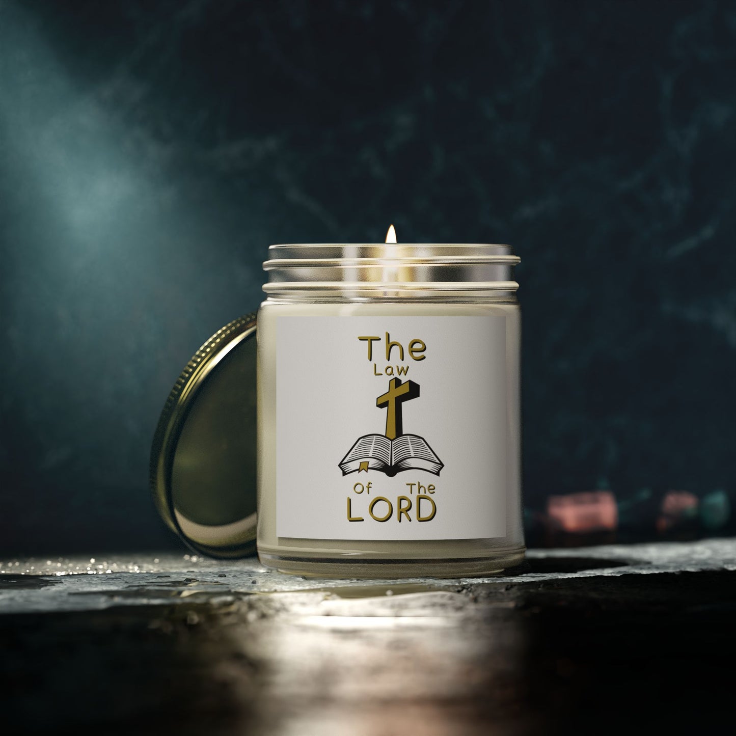 The Law of the Lord Scented Candle Biblical Christian Gift for Believers