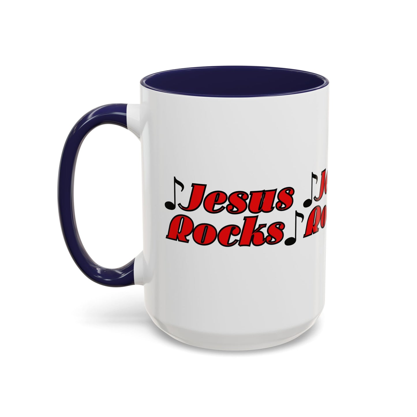 Jesus Rocks Coffee Mug Inspirational Biblical Gift for Faith Based Coffee Lovers