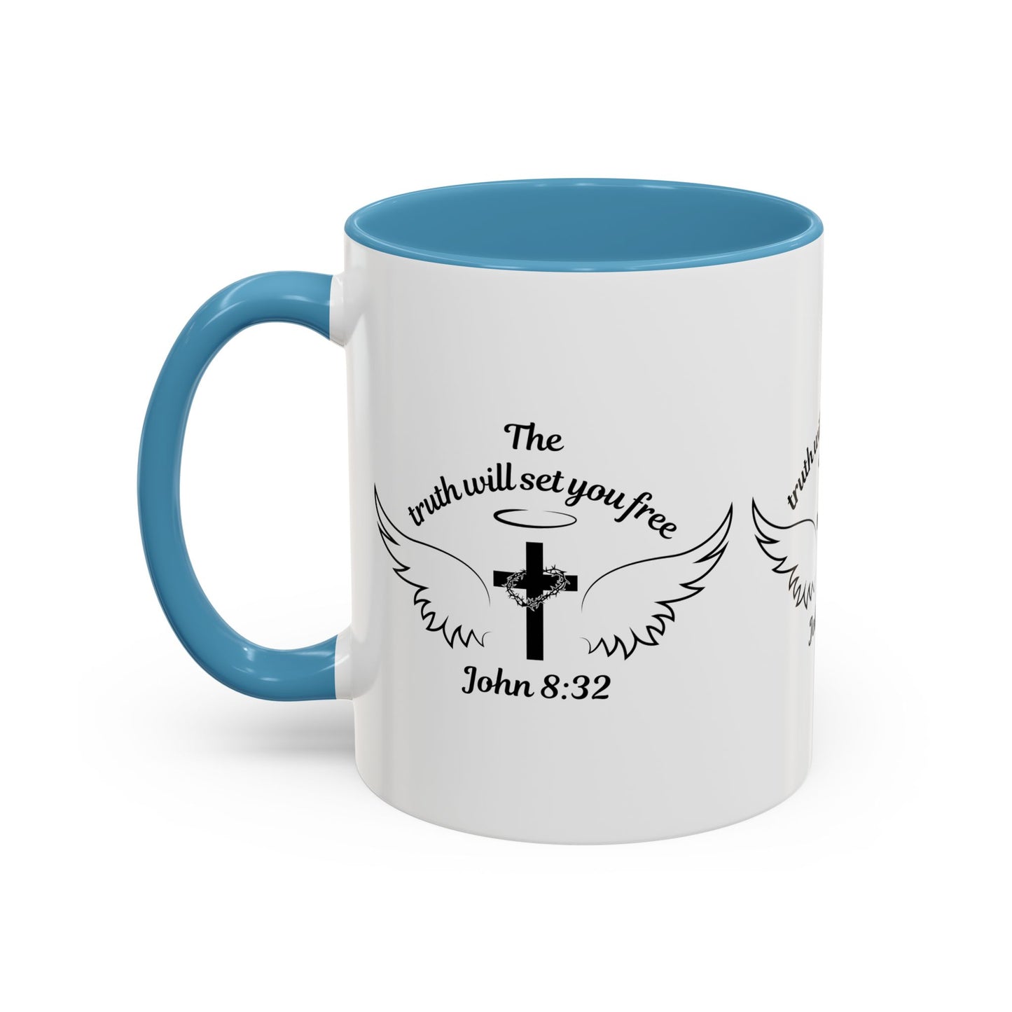 John 8:32 KJV Coffee Mug The Truth Shall Make You Free Inspirational Christian Gift