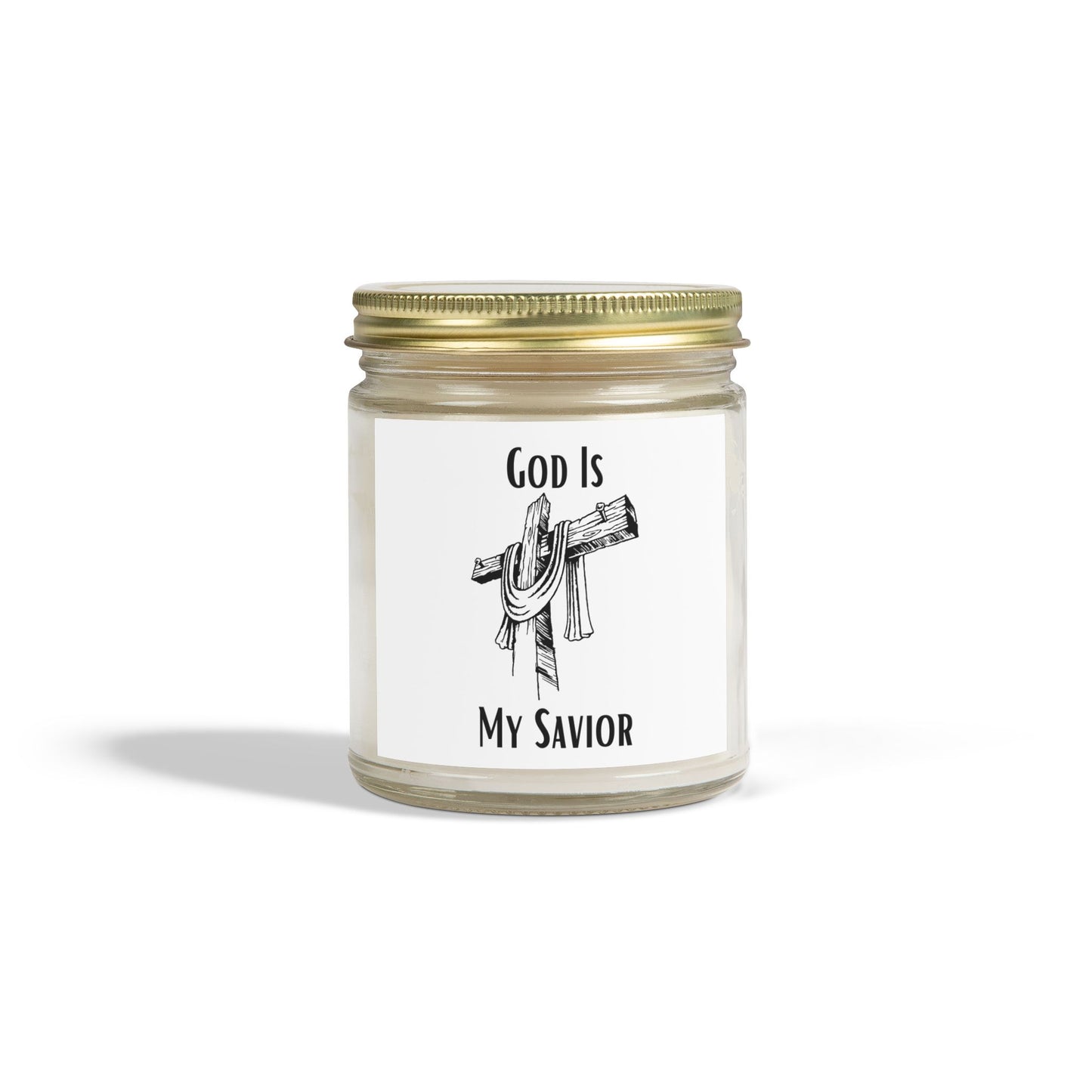 God Is My Savior Scented Candle Inspirational Christian Gift for Faith-Based Candle Lovers