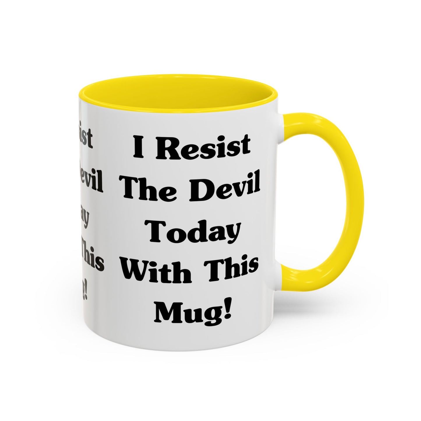 I Resist The Devil Today With This Coffee Mug Inspirational Christian Gift for Faith-Based Coffee Lovers