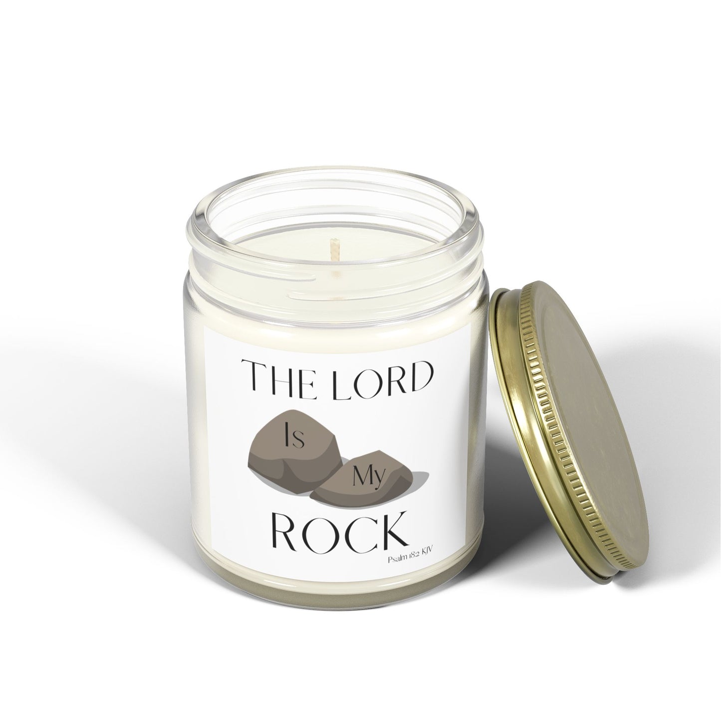 Psalm 18:2 KJV Scented Candle The Lord is My Rock and Fortress