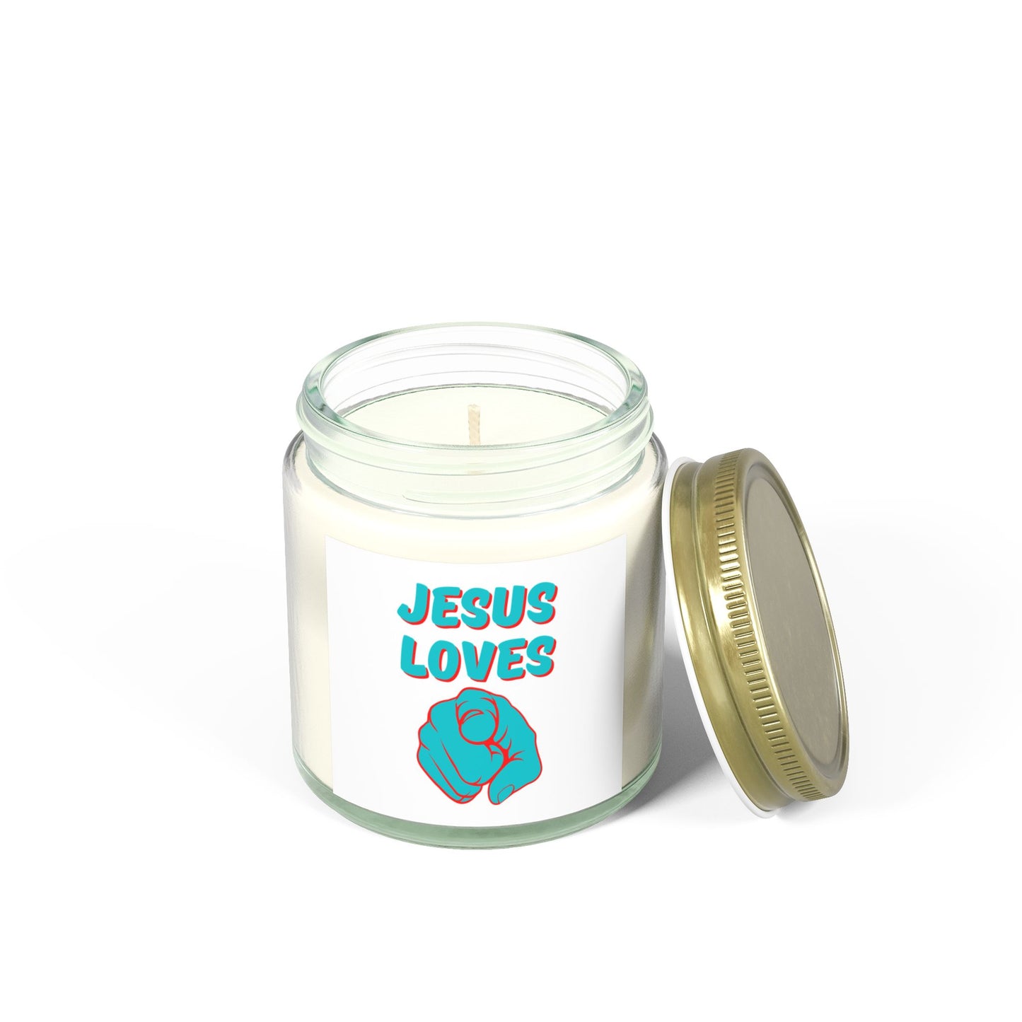 Jesus Loves You Scented Candle Inspirational Christian Gift for Daily Encouragement