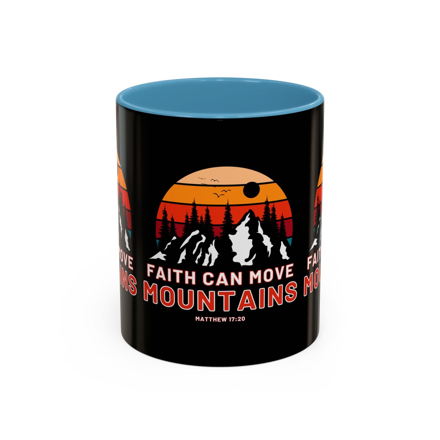 Matthew 17:20 KJV Bible Verse Coffee Mug Faith Can Move Mountains Inspirational Christian