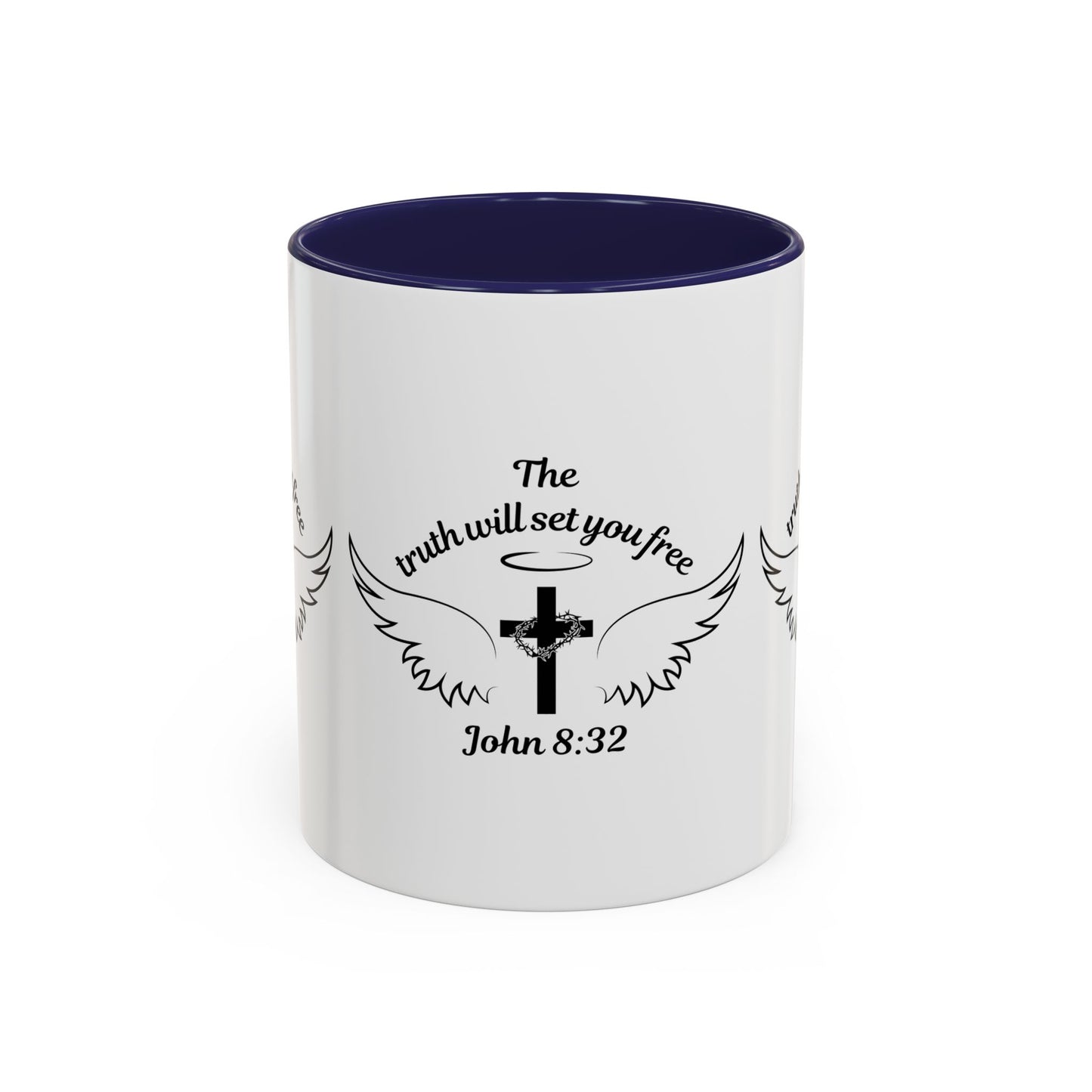 John 8:32 KJV Coffee Mug The Truth Shall Make You Free Inspirational Christian Gift