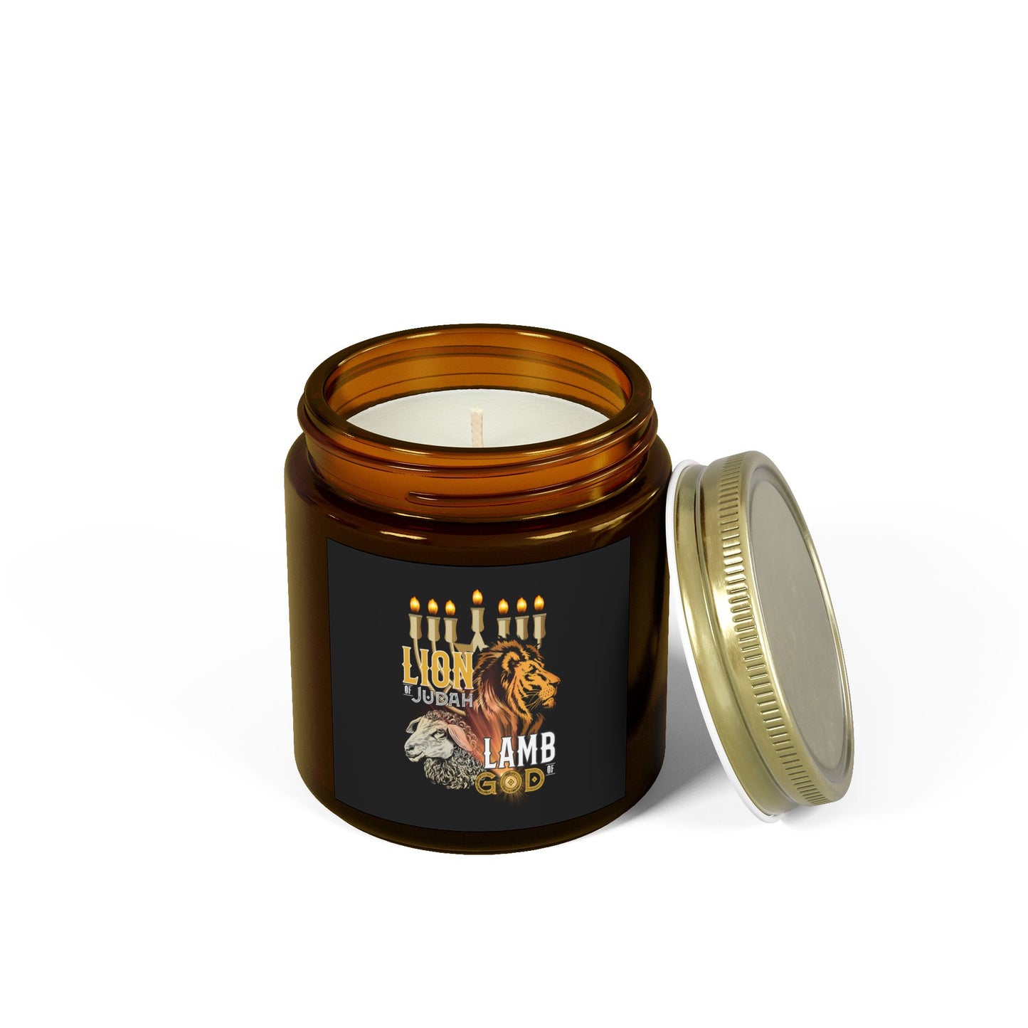 Lion of Judah, Lamb of God Scented Candle Embrace Faith & Strength