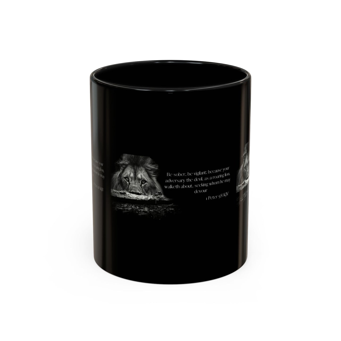 1 Peter 5:8 KJV Bible Verse Coffee Mug Vigilance & Faith With Every Drink