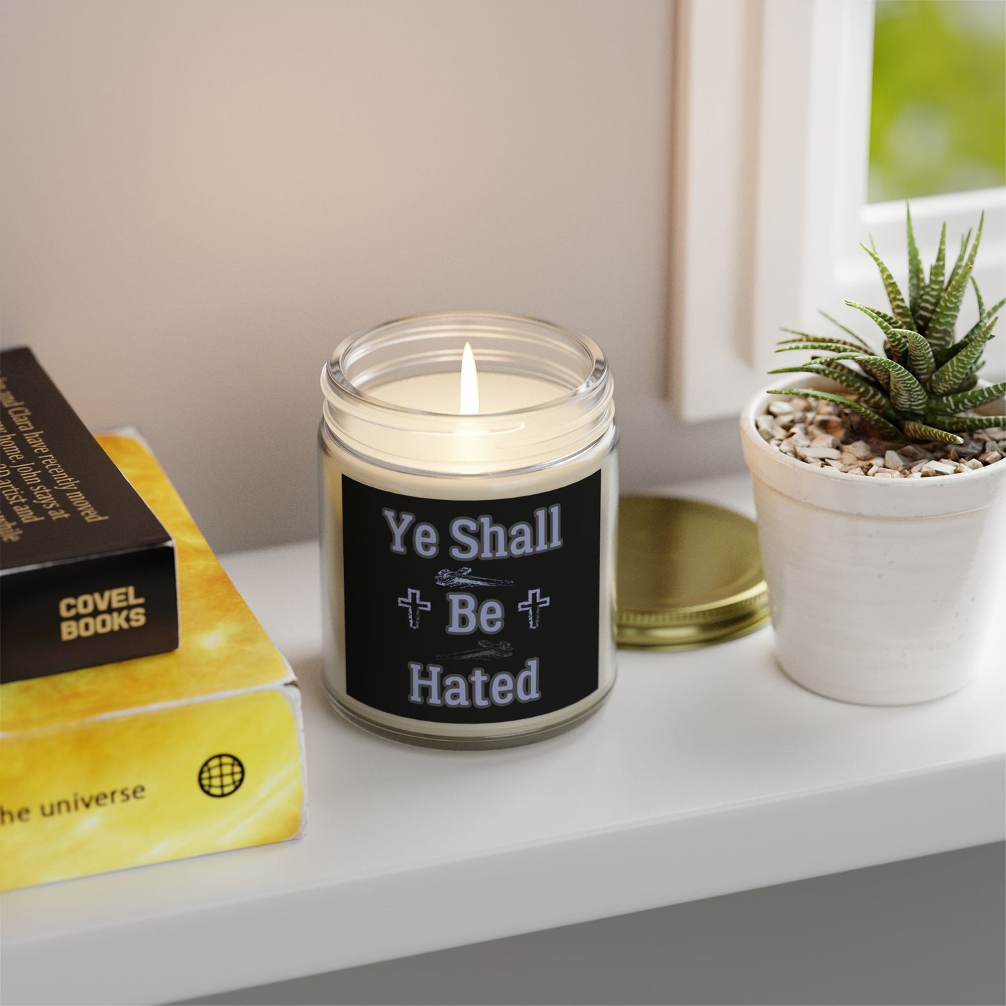 Matthew 10:22 KJV Scented Candle And Ye Shall Be Hated Gift for Faith Based Candle Lovers