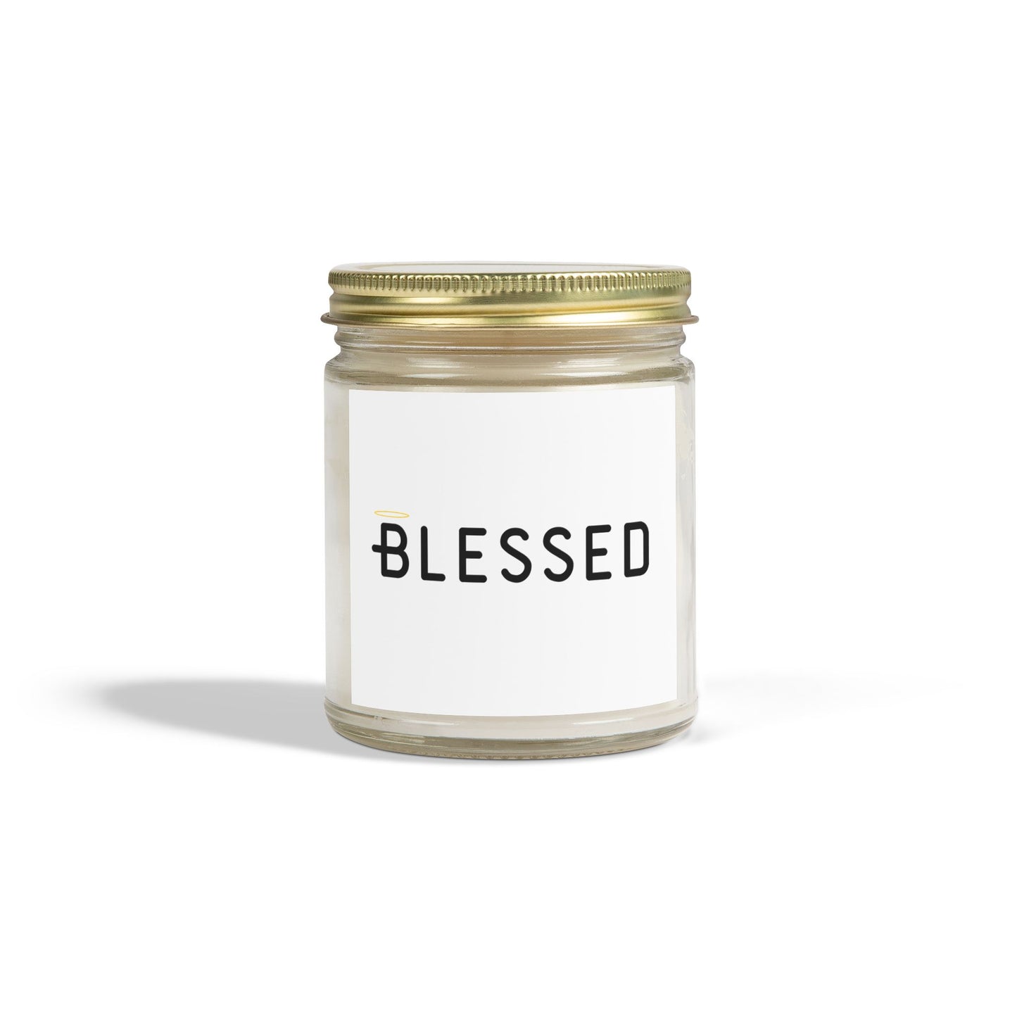 Blessed Scented Candle with Yellow Halo Inspirational Christian Gift