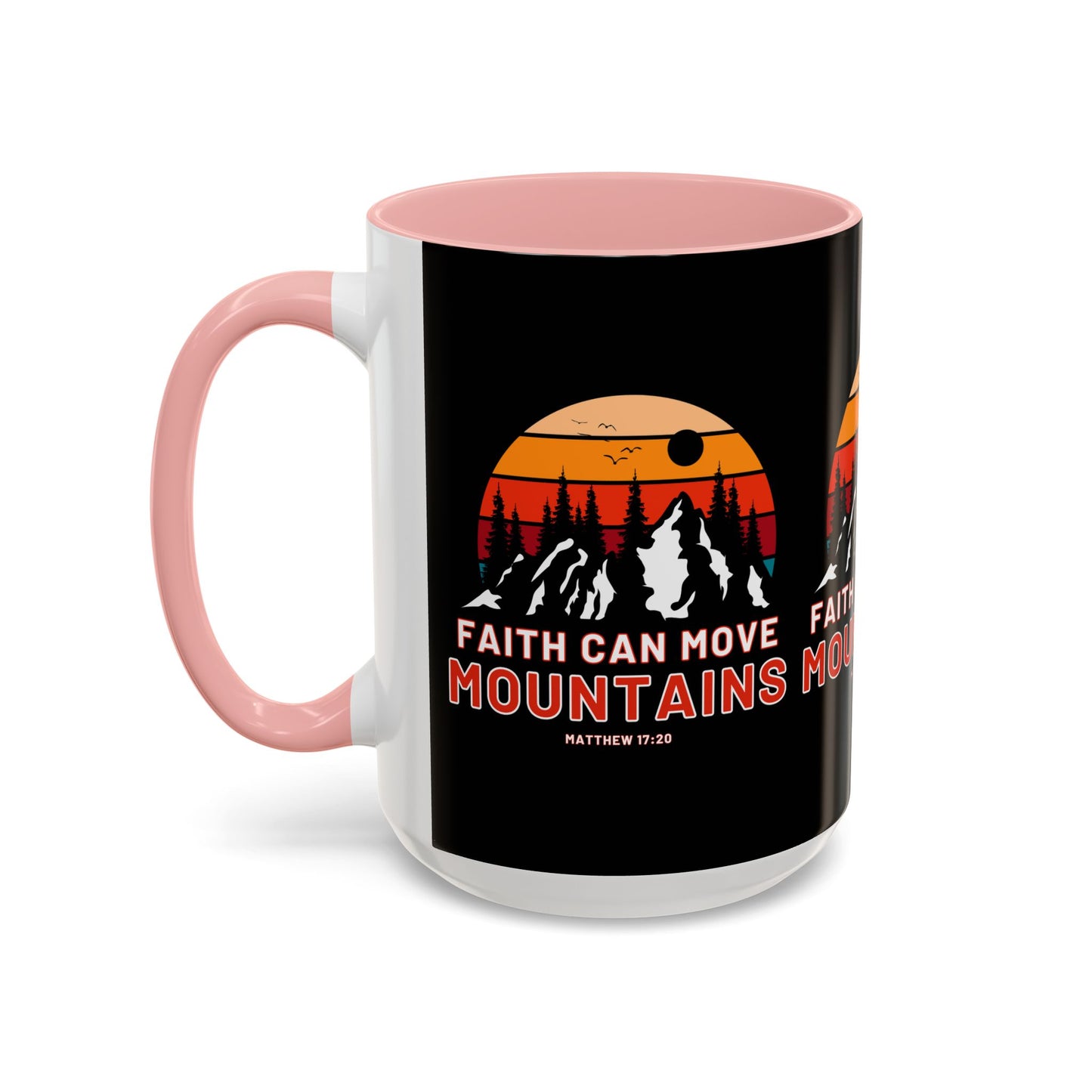 Matthew 17:20 KJV Bible Verse Coffee Mug Faith Can Move Mountains Inspirational Christian