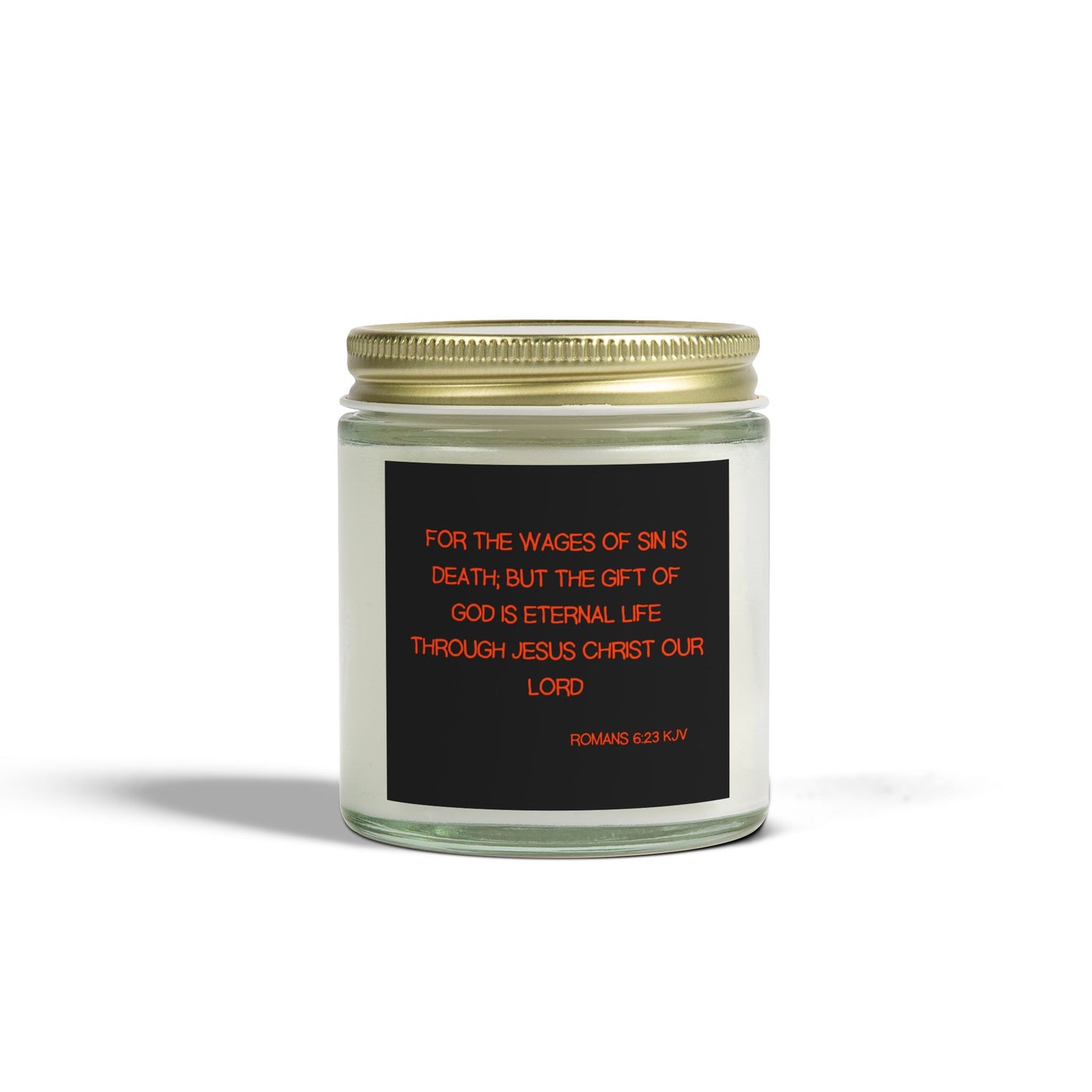 Romans 6:23 KJV Scented Candle The Gift of God is Eternal Life Biblical Christian Gift for Faith-Based Living