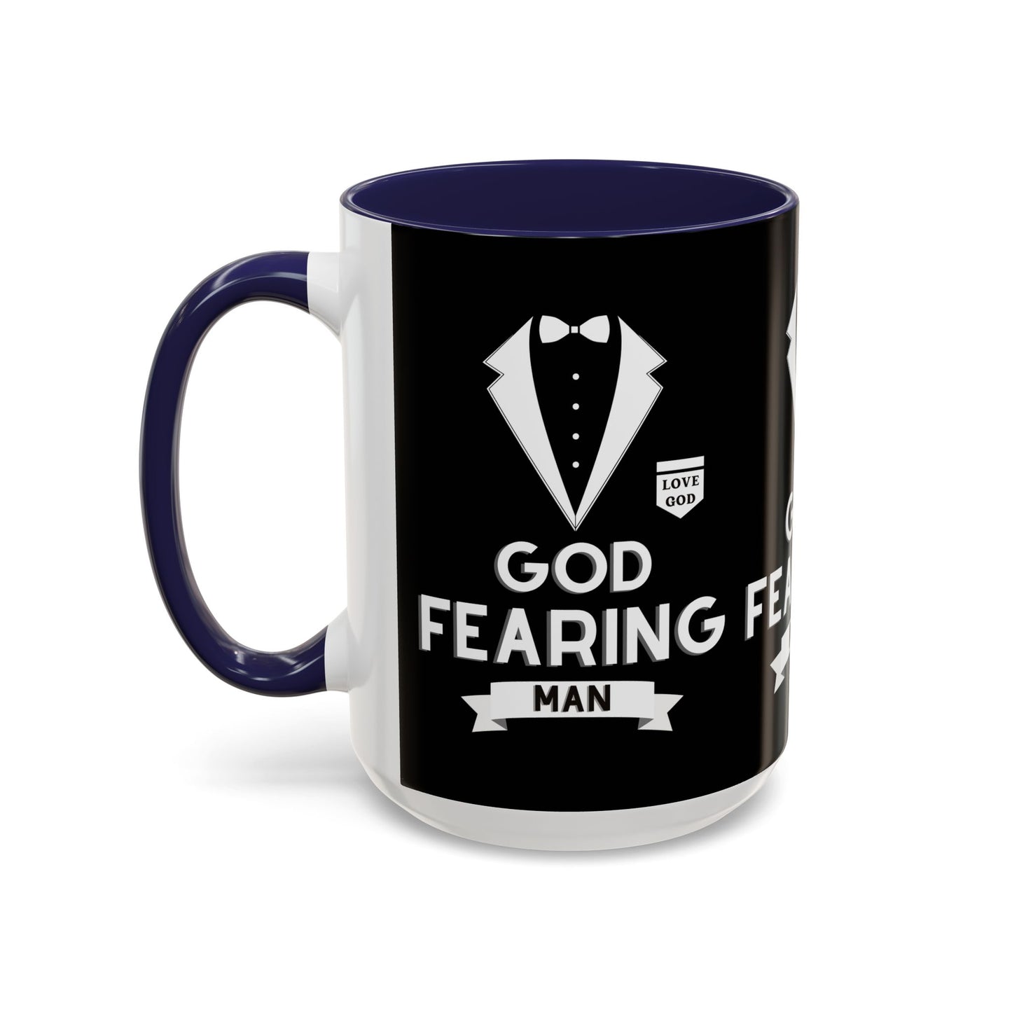 God Fearing Man Coffee Mug Inspirational Christian Gift for Him