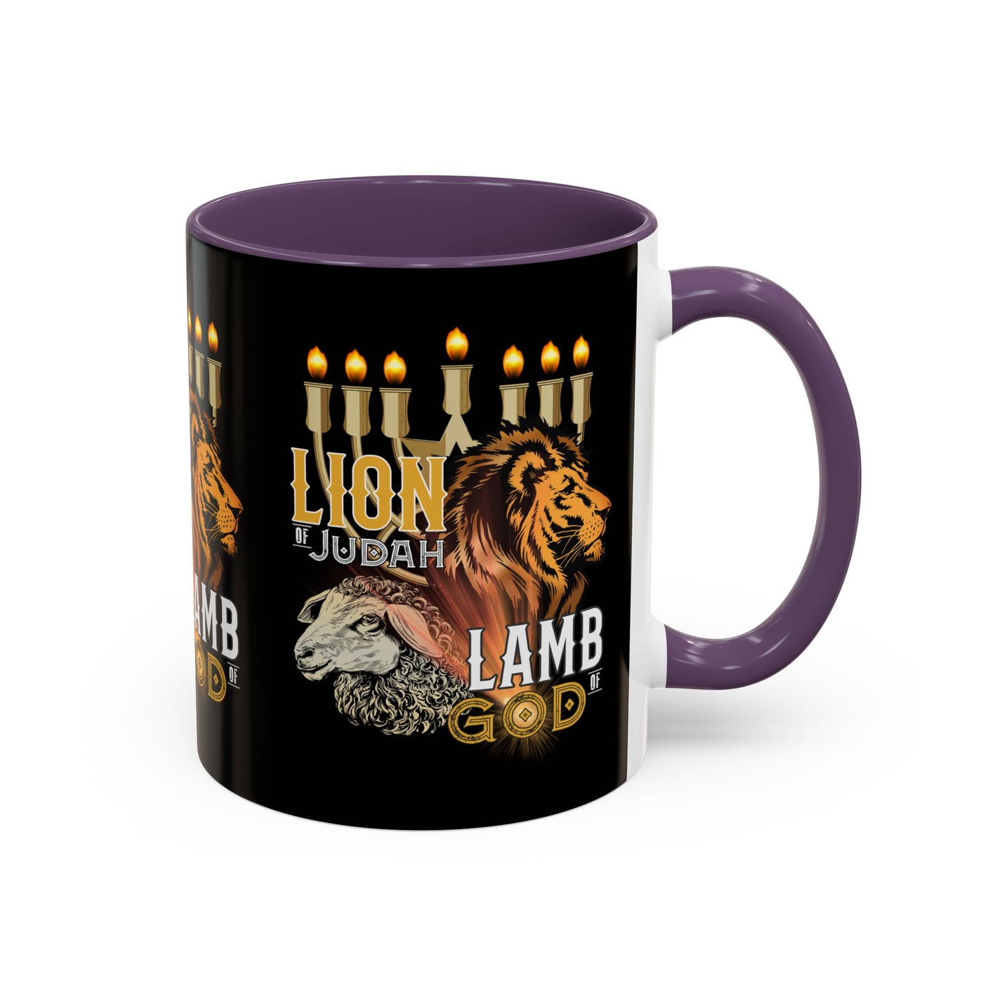 Lion of Judah, Lamb of God Coffee Mug Embrace Faith & Strength