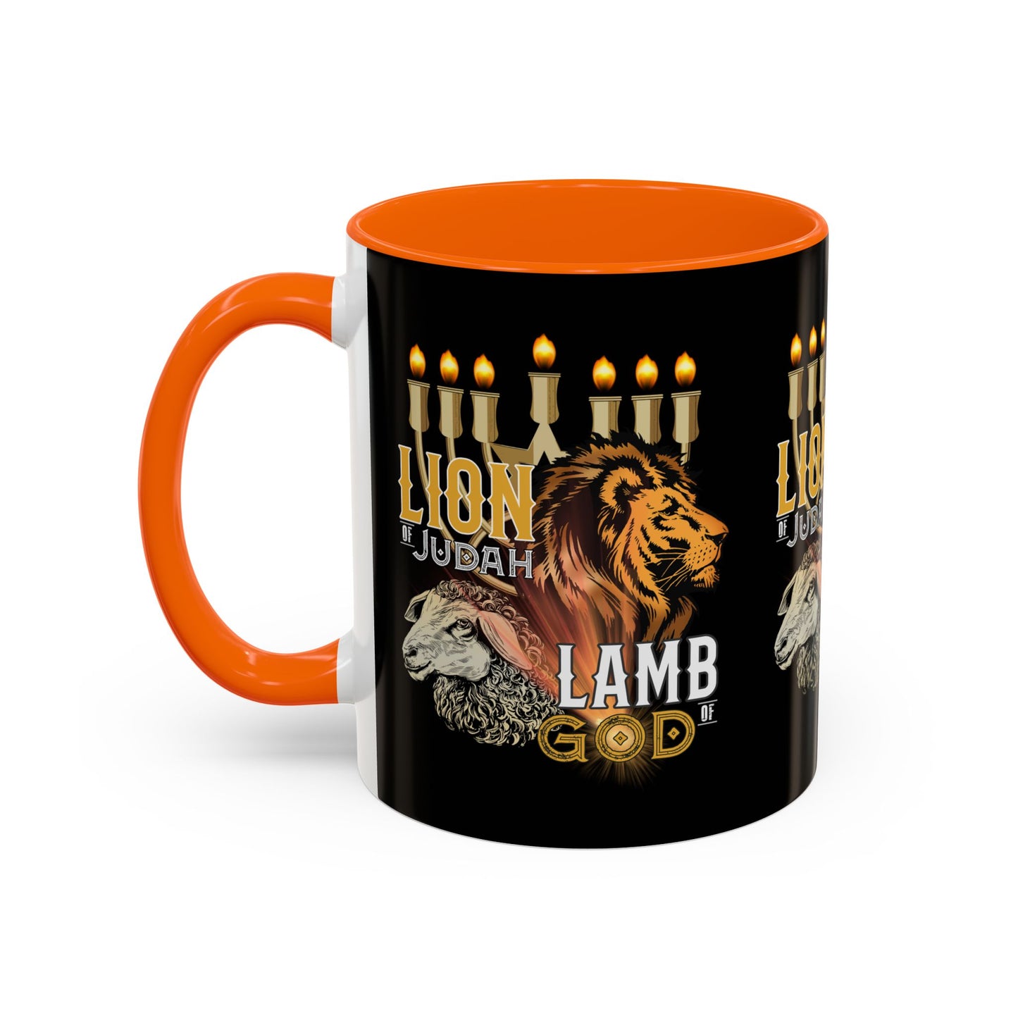 Lion of Judah, Lamb of God Coffee Mug Embrace Faith & Strength