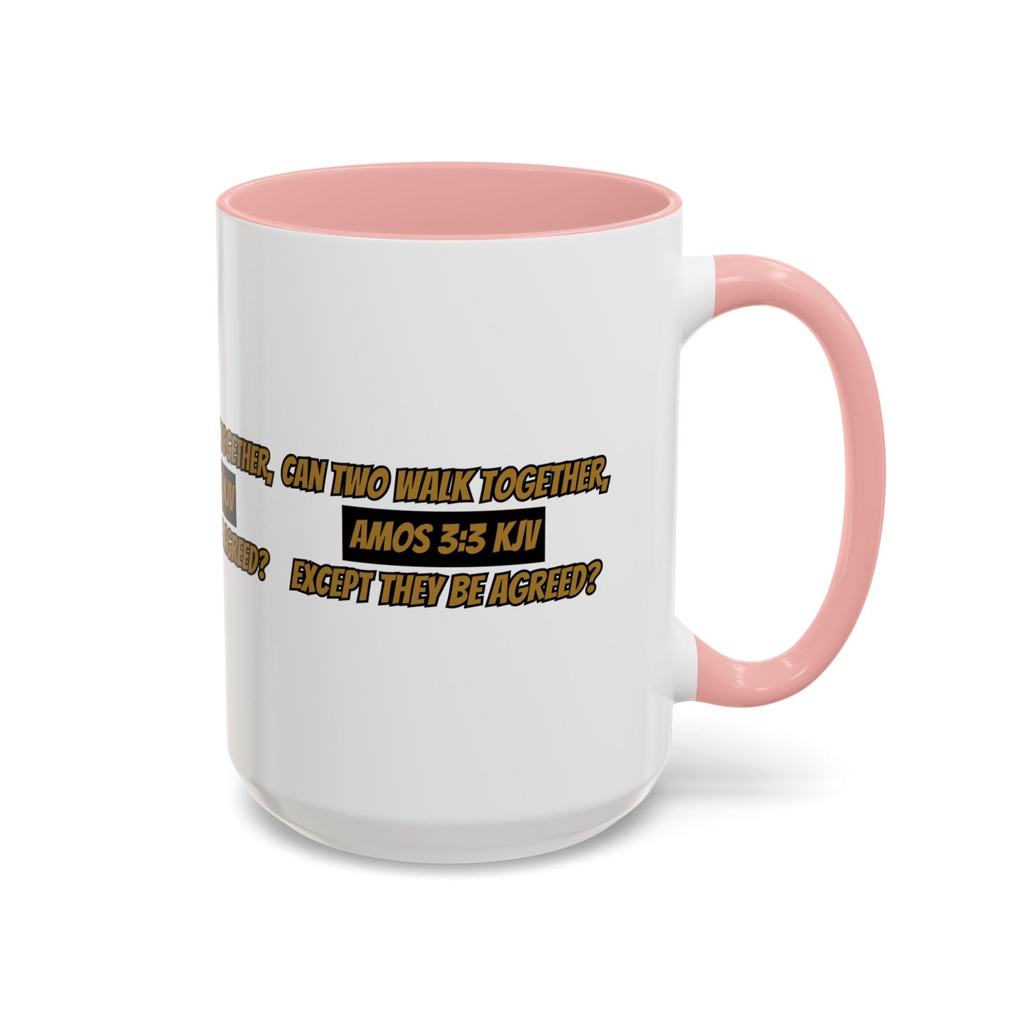 Inspirational Amos 3:3 KJV Bible Verse Coffee Mug Perfect Christian Gift