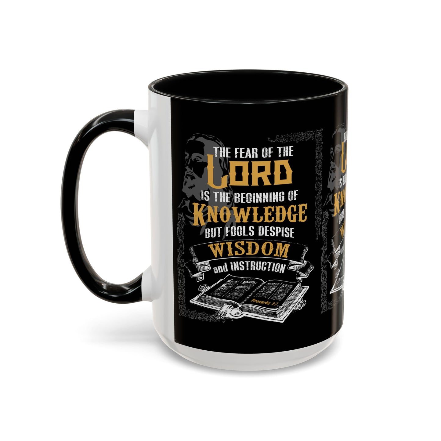 Proverbs 1:7 Bible Verse Coffee Mug Wisdom In Every Sip