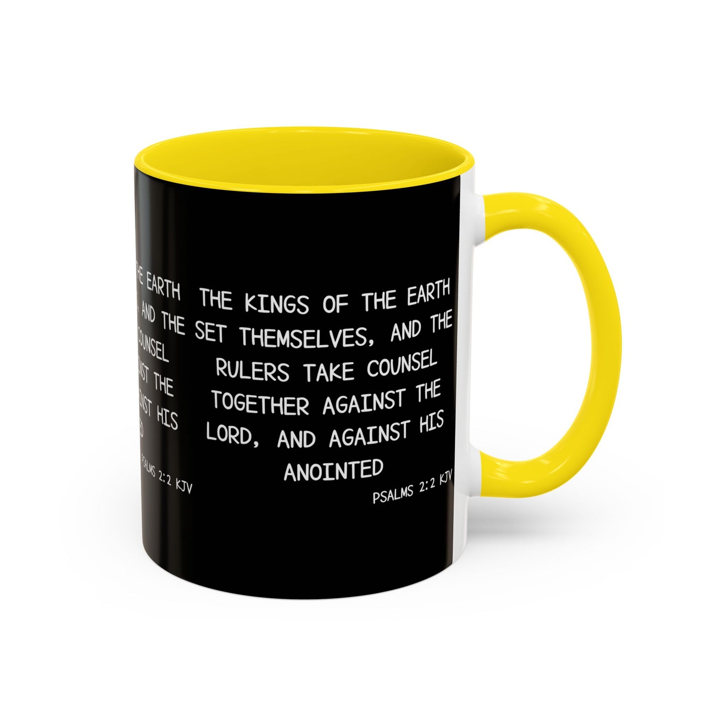 Psalms 2:2 KJV Coffee Mug The Kings of the Earth Inspirational Christian Gift for Faith-Based Coffee Lovers