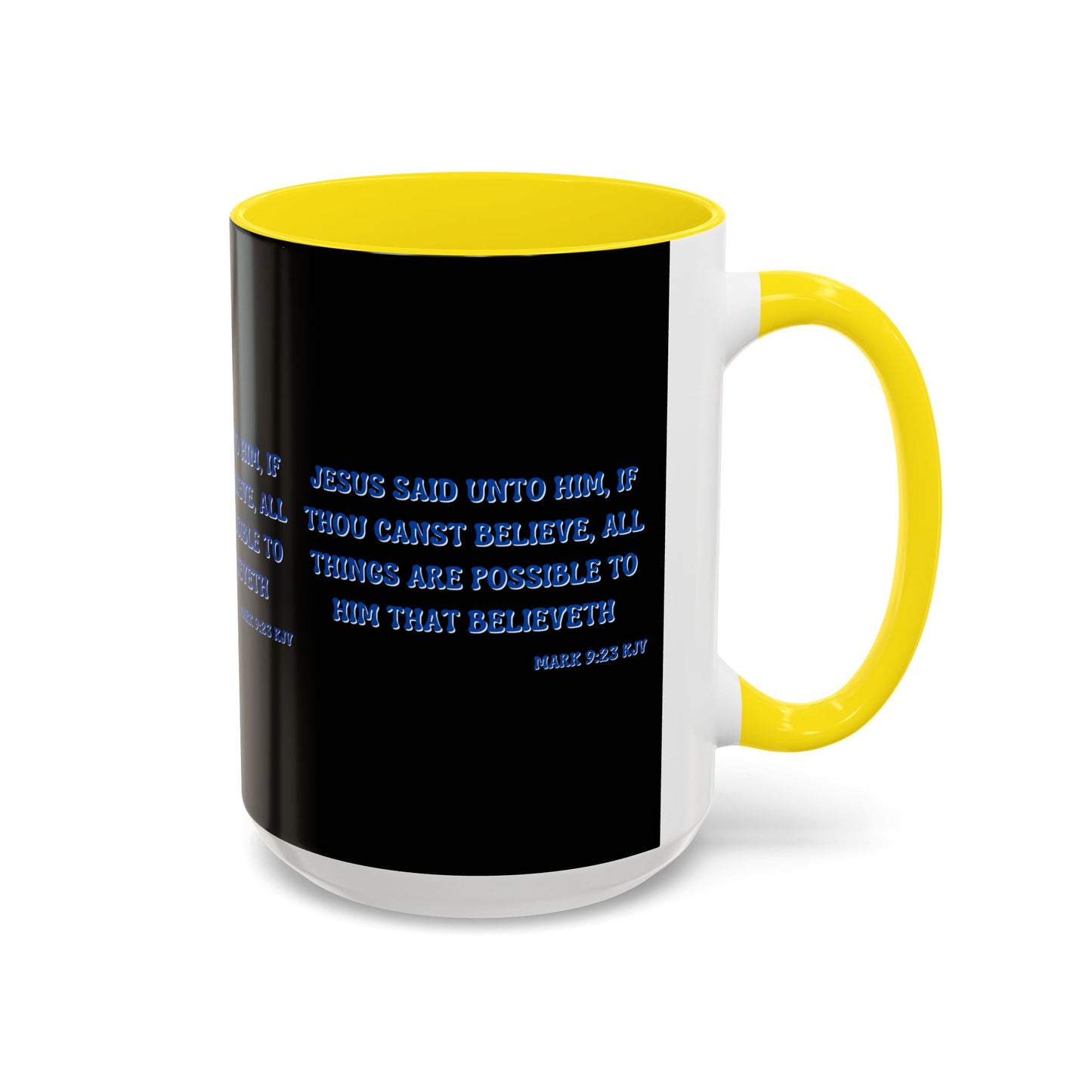 Mark 9:23 KJV Bible Verse Coffee Mug Faith Based Christian Gift