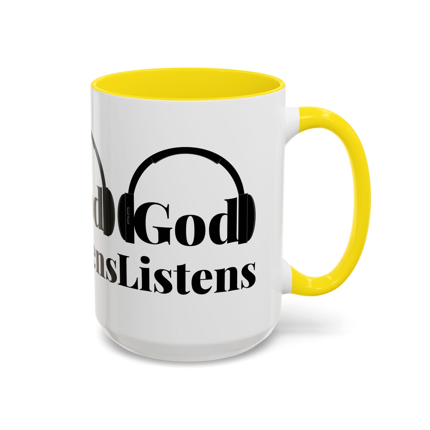 God Listens Coffee Mug Faith Based Christian Gift for Him or Her