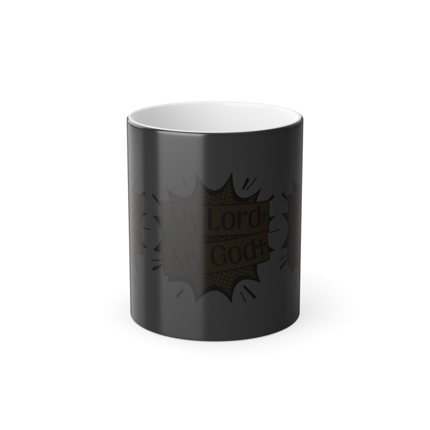 My Lord My God Color Morphing Coffee Mug Faith Based Christian Gift for Believers