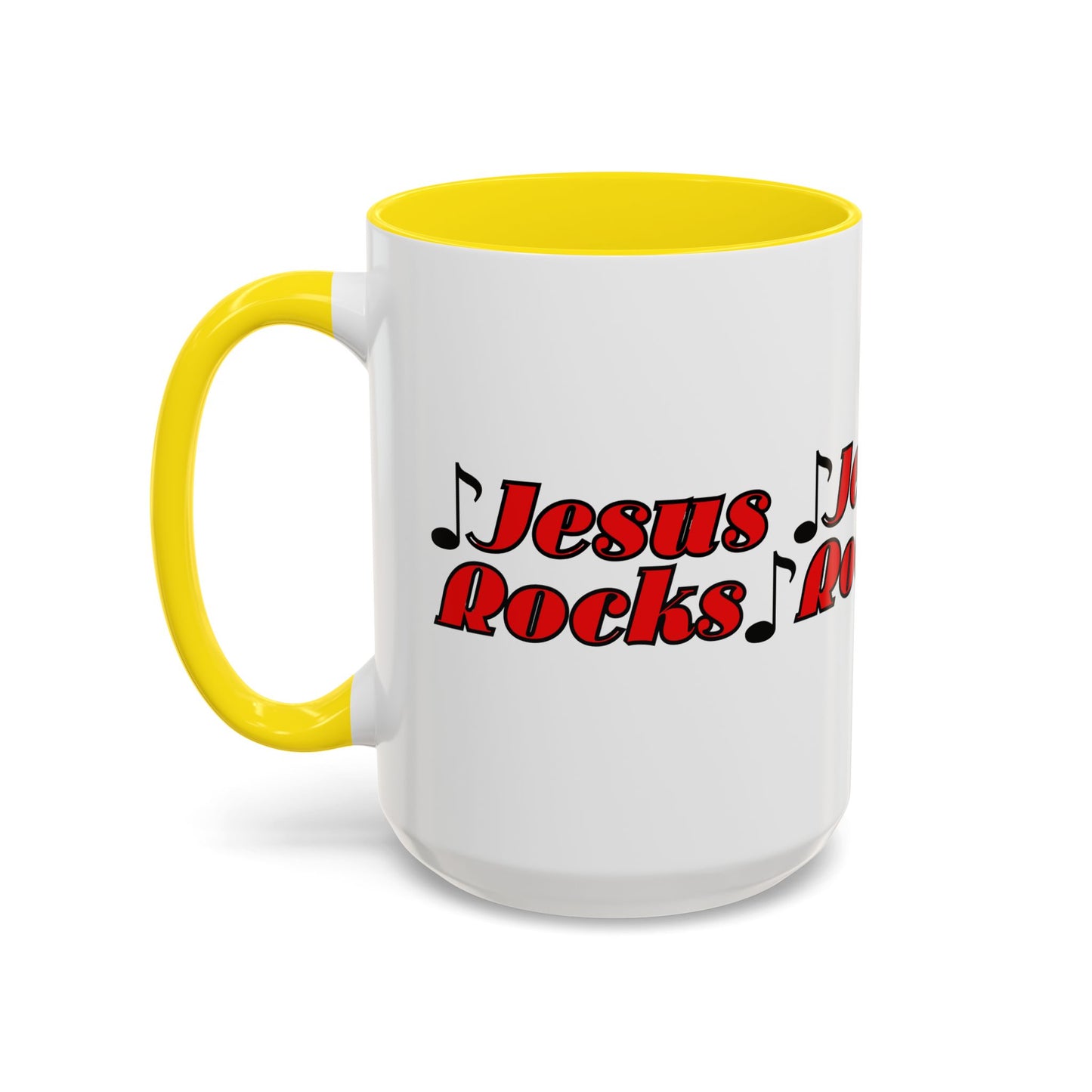 Jesus Rocks Coffee Mug Inspirational Biblical Gift for Faith Based Coffee Lovers