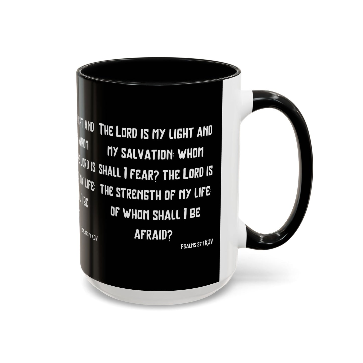 Psalms 27:1 KJV Coffee Mug The Lord is My Light and My Salvation Inspirational Christian Gift for Faith Based Coffee Lovers