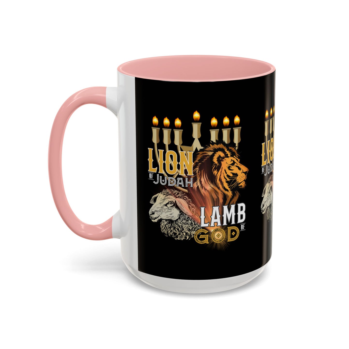 Lion of Judah, Lamb of God Coffee Mug Embrace Faith & Strength