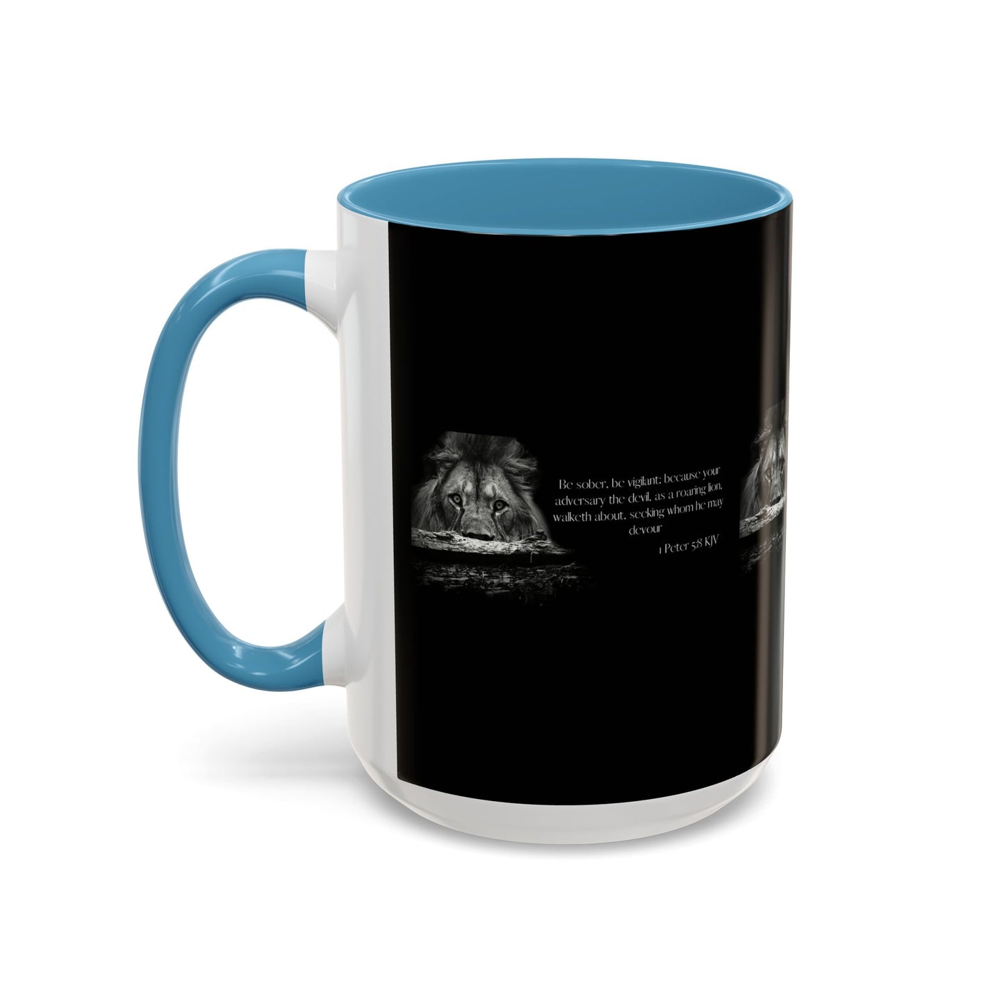 1 Peter 5:8 KJV Bible Verse Coffee Mug Vigilance & Faith With Every Drink