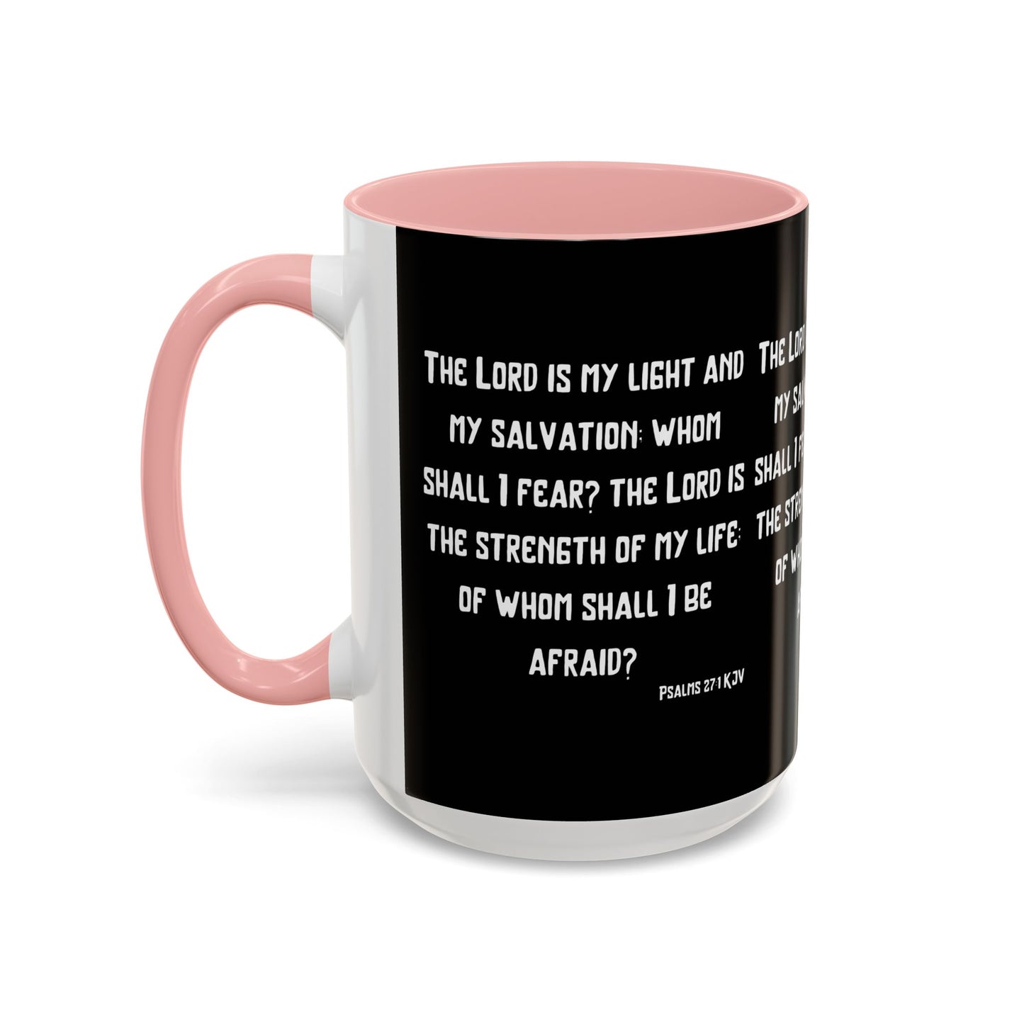 Psalms 27:1 KJV Coffee Mug The Lord is My Light and My Salvation Inspirational Christian Gift for Faith Based Coffee Lovers