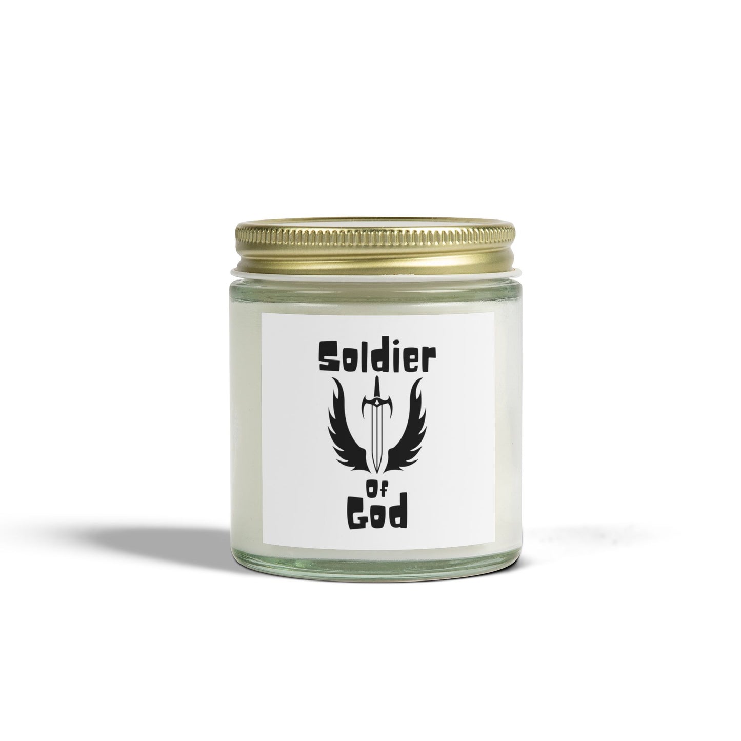 Soldier of God Scented Candle Inspirational Christian Gift for Faith-Based Living