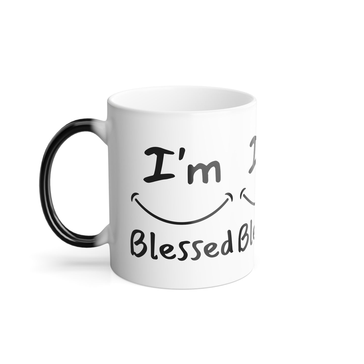 I'm Blessed Color Morphing Coffee Mug Inspirational Christian Gift for Faith-Based Living