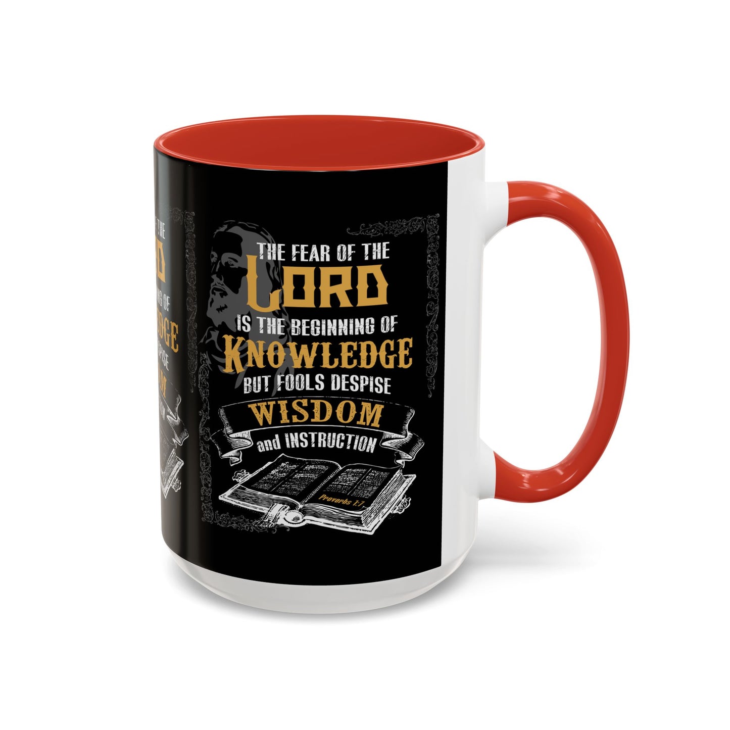 Proverbs 1:7 Bible Verse Coffee Mug Wisdom In Every Sip