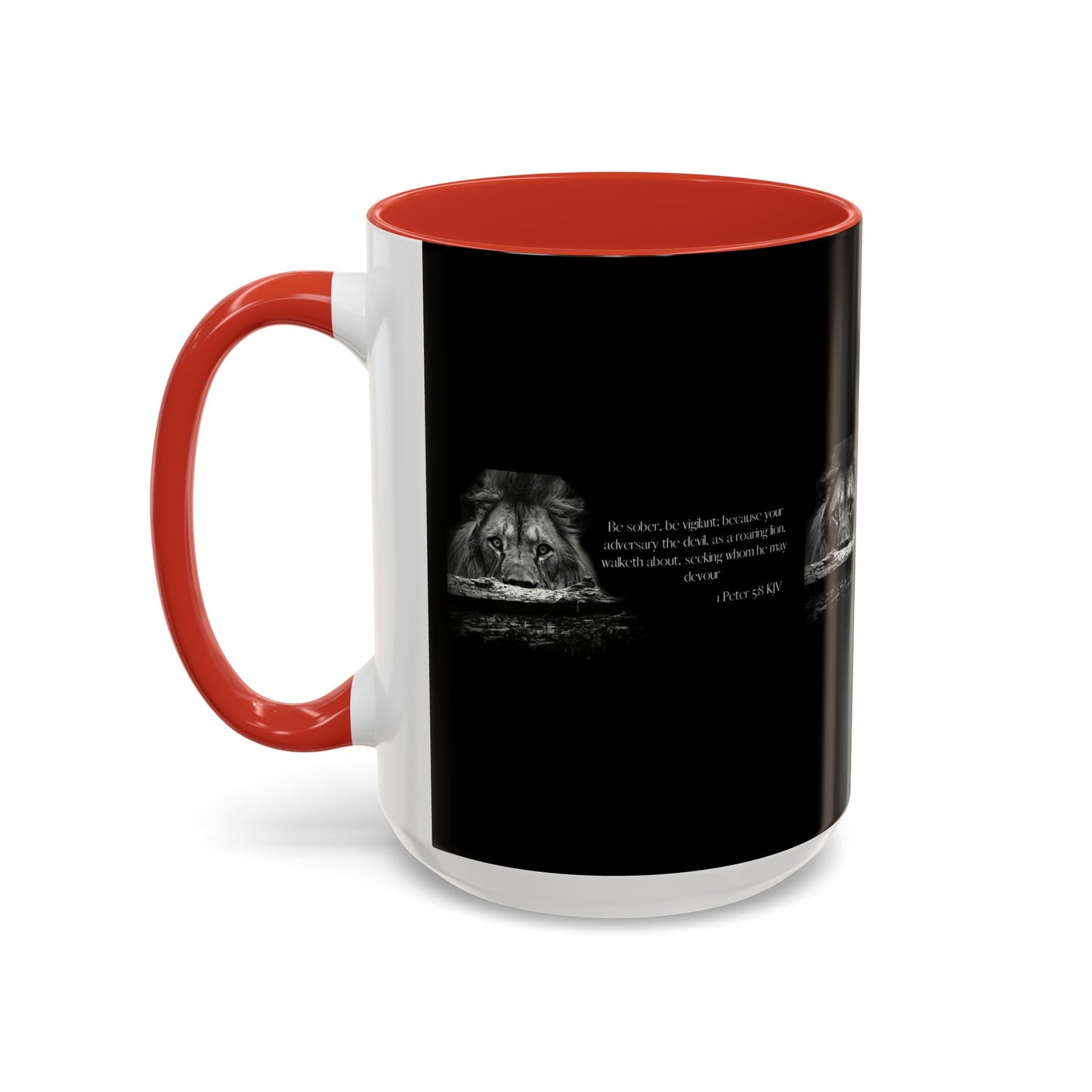 1 Peter 5:8 KJV Bible Verse Coffee Mug Vigilance & Faith With Every Drink