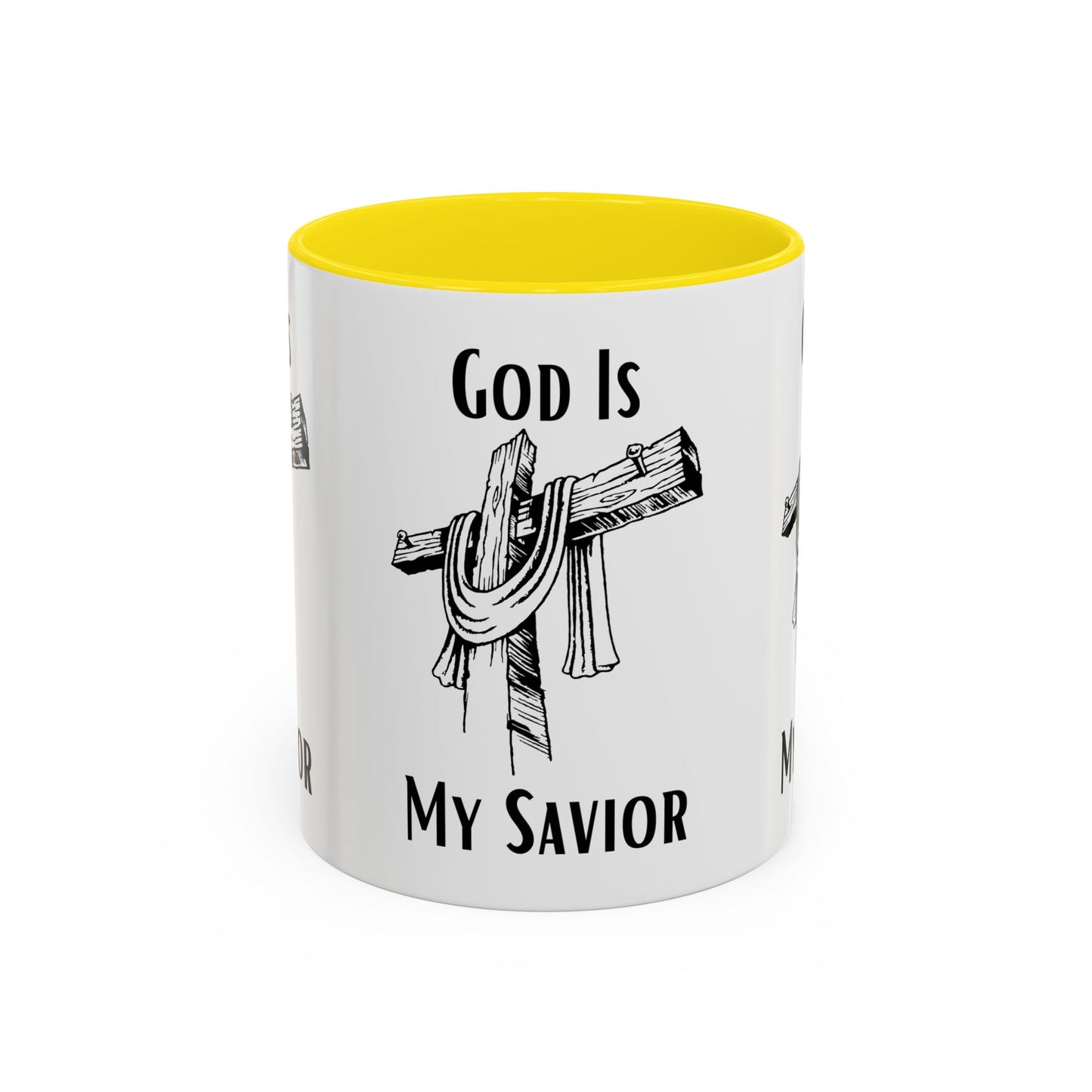 God Is My Savior Coffee Mug Inspirational Christian Gift for Faith-Based Coffee Lovers