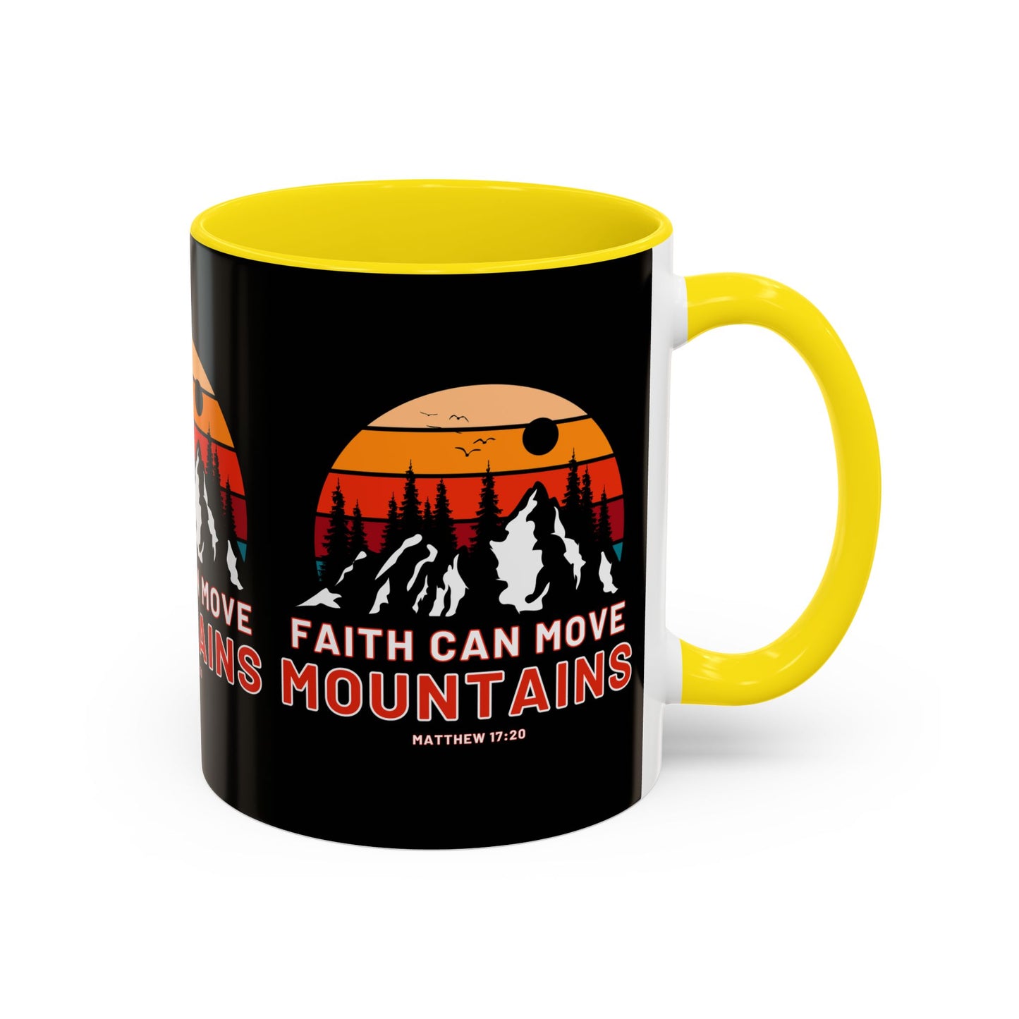 Matthew 17:20 KJV Bible Verse Coffee Mug Faith Can Move Mountains Inspirational Christian