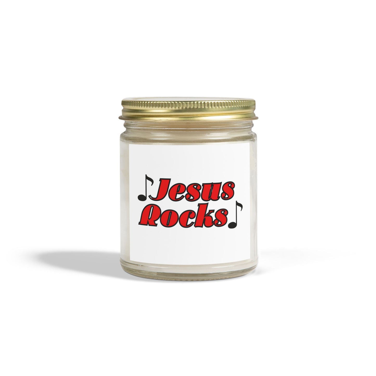 Jesus Rocks Scented Candle Inspirational Biblical Gift for Faith Based Candle Lovers