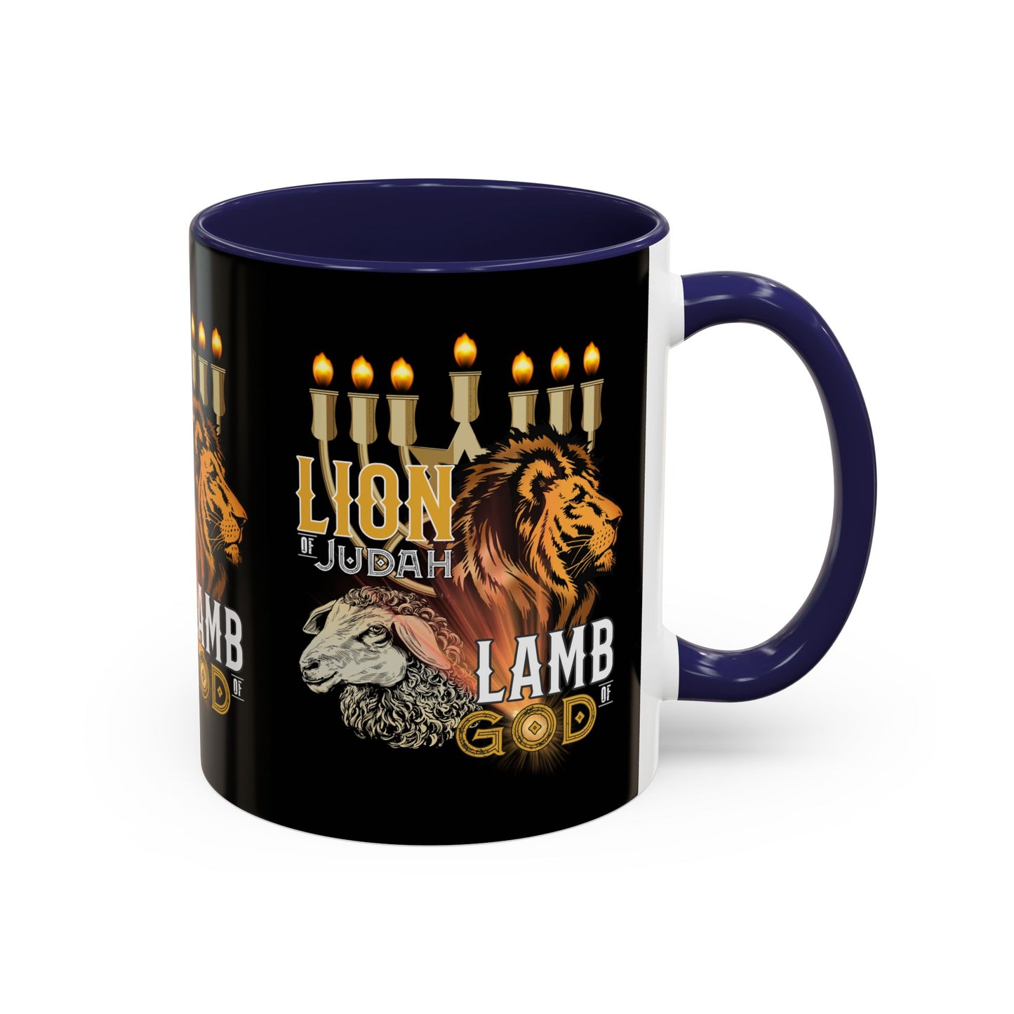 Lion of Judah, Lamb of God Coffee Mug Embrace Faith & Strength