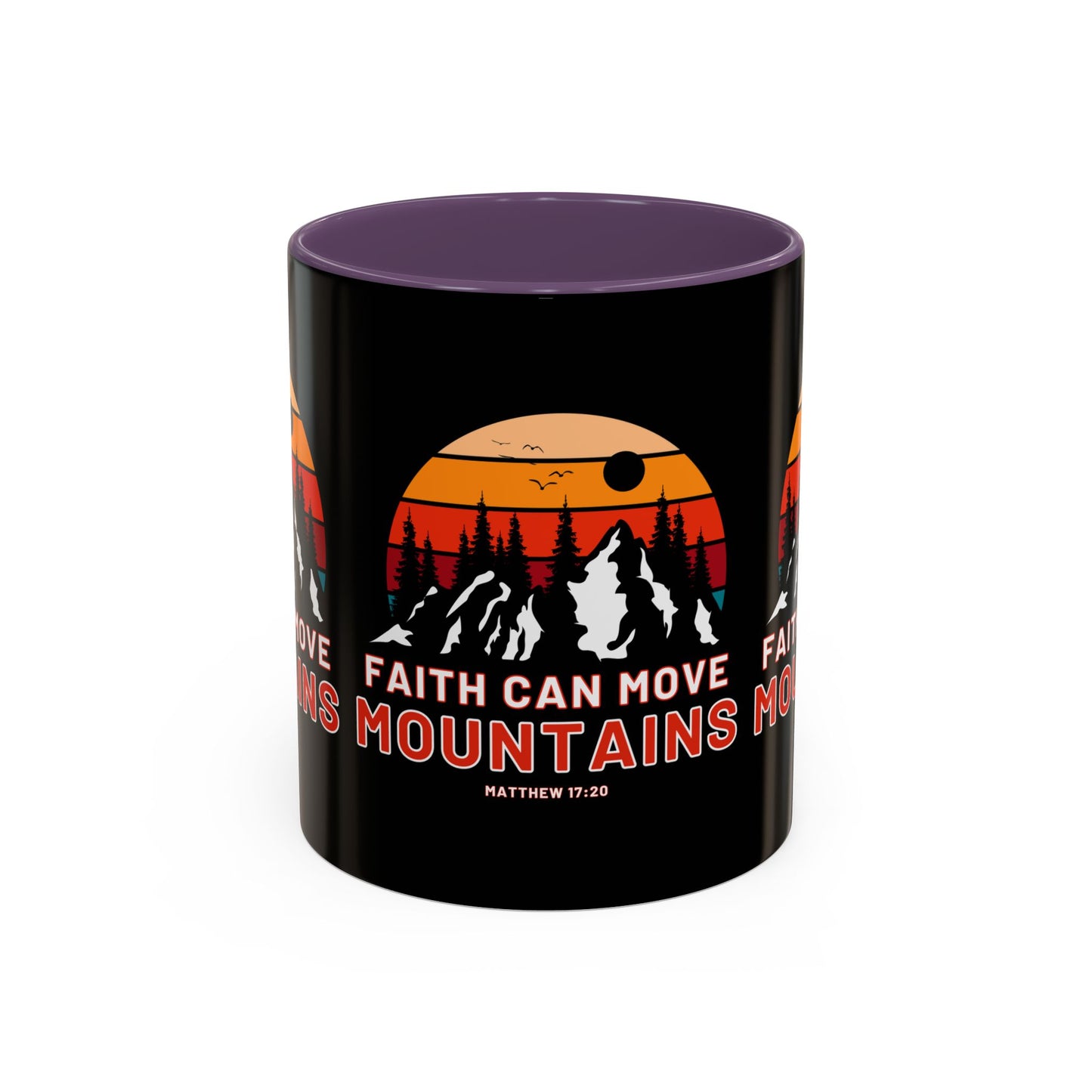 Matthew 17:20 KJV Bible Verse Coffee Mug Faith Can Move Mountains Inspirational Christian