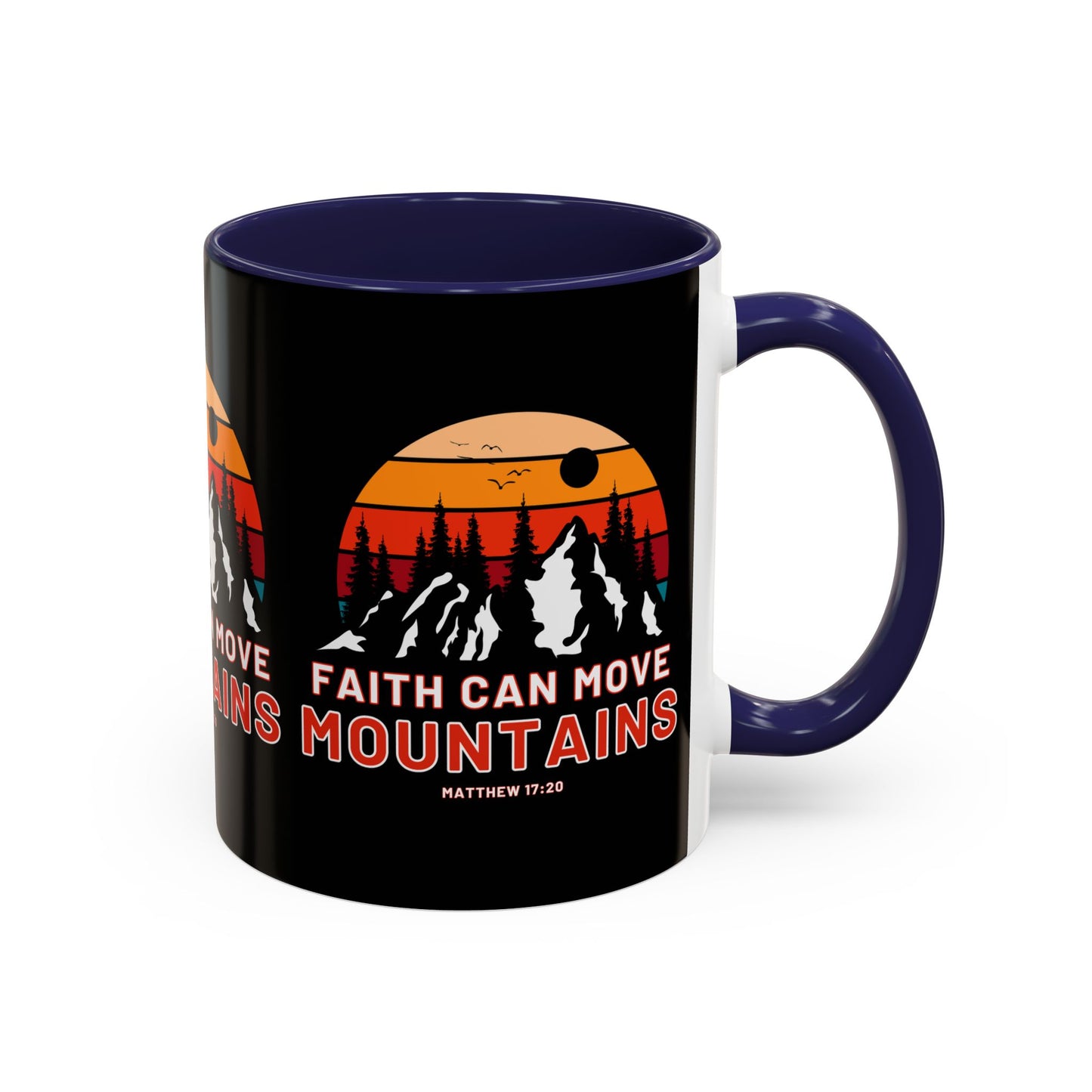 Matthew 17:20 KJV Bible Verse Coffee Mug Faith Can Move Mountains Inspirational Christian