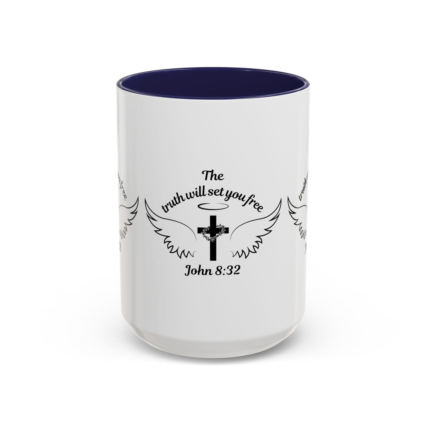 John 8:32 KJV Coffee Mug The Truth Shall Make You Free Inspirational Christian Gift