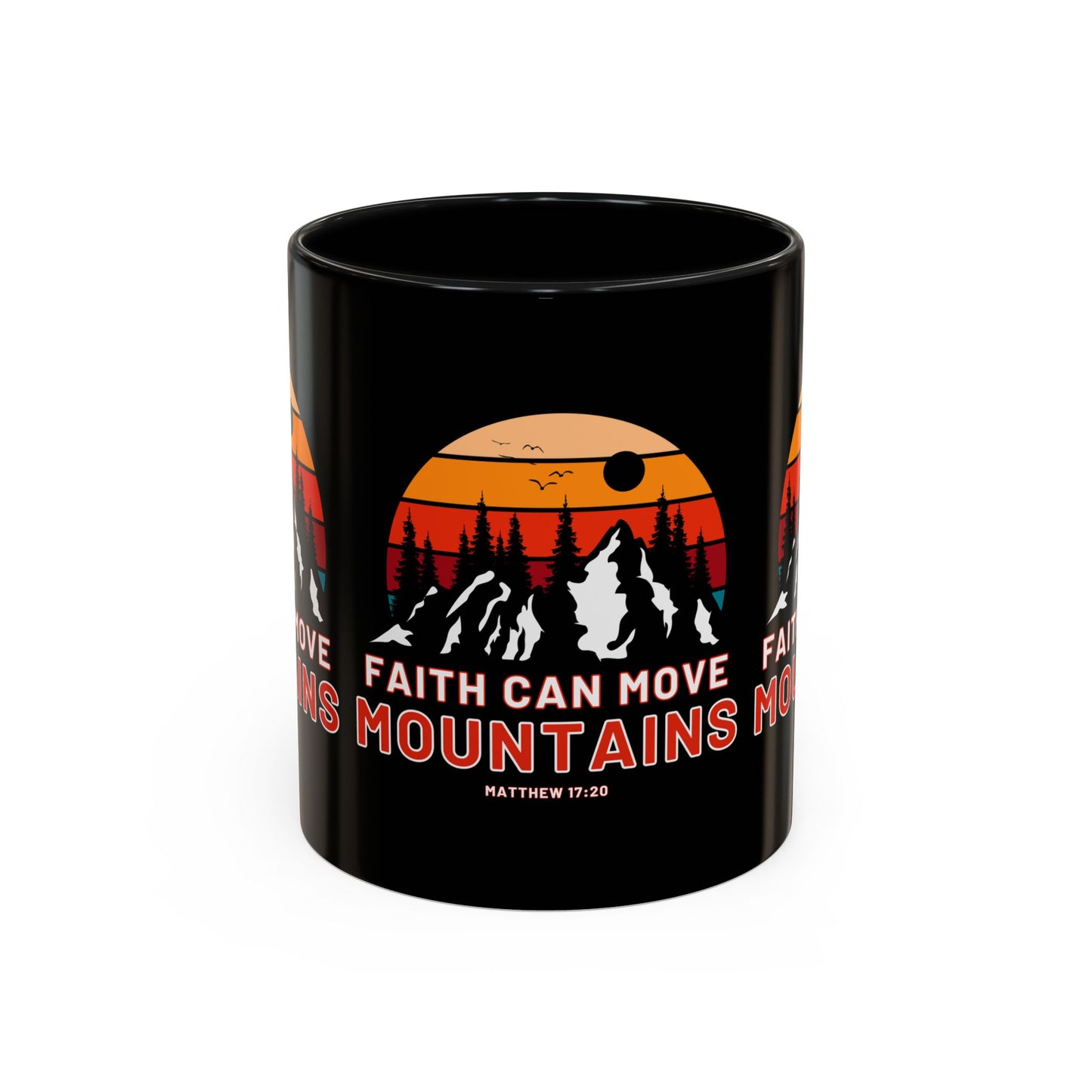 Matthew 17:20 KJV Bible Verse Coffee Mug Faith Can Move Mountains Inspirational Christian